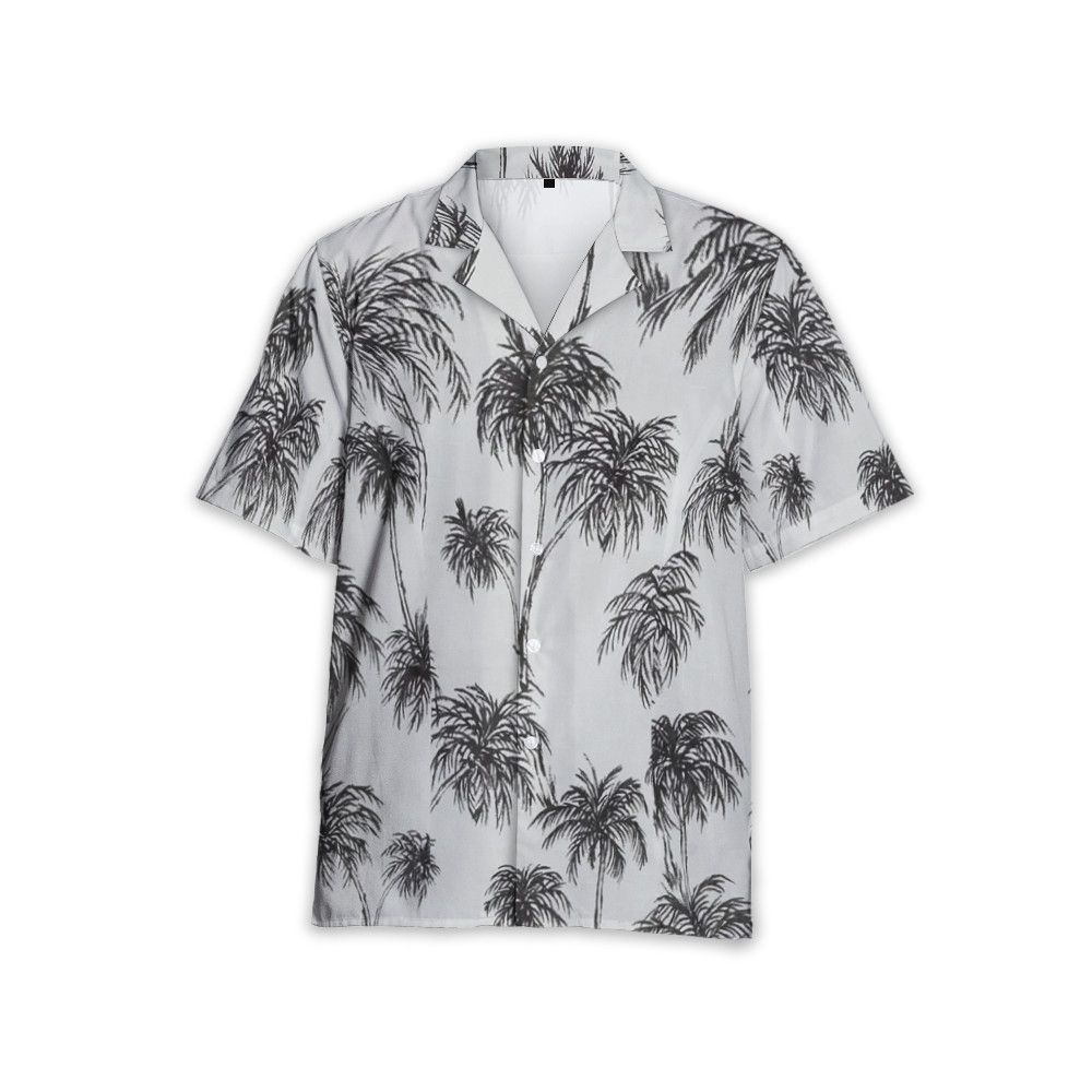 Designer Palm Tree-Print Shirt – Coastal Vibes, Urban Attitude Size US M / EU 48-50 / 2 - 1 Thumbnail