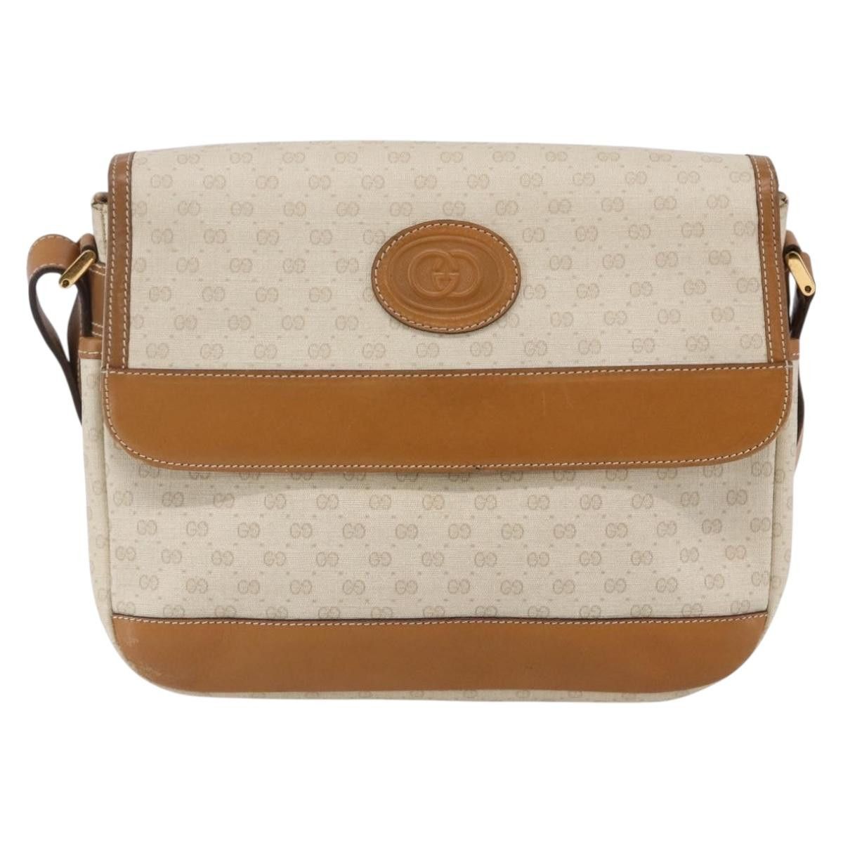Gucci GUCCI Micro GG Canvas Shoulder Bag Pvc Leather White Size ONE SIZE - 2 Thumbnail