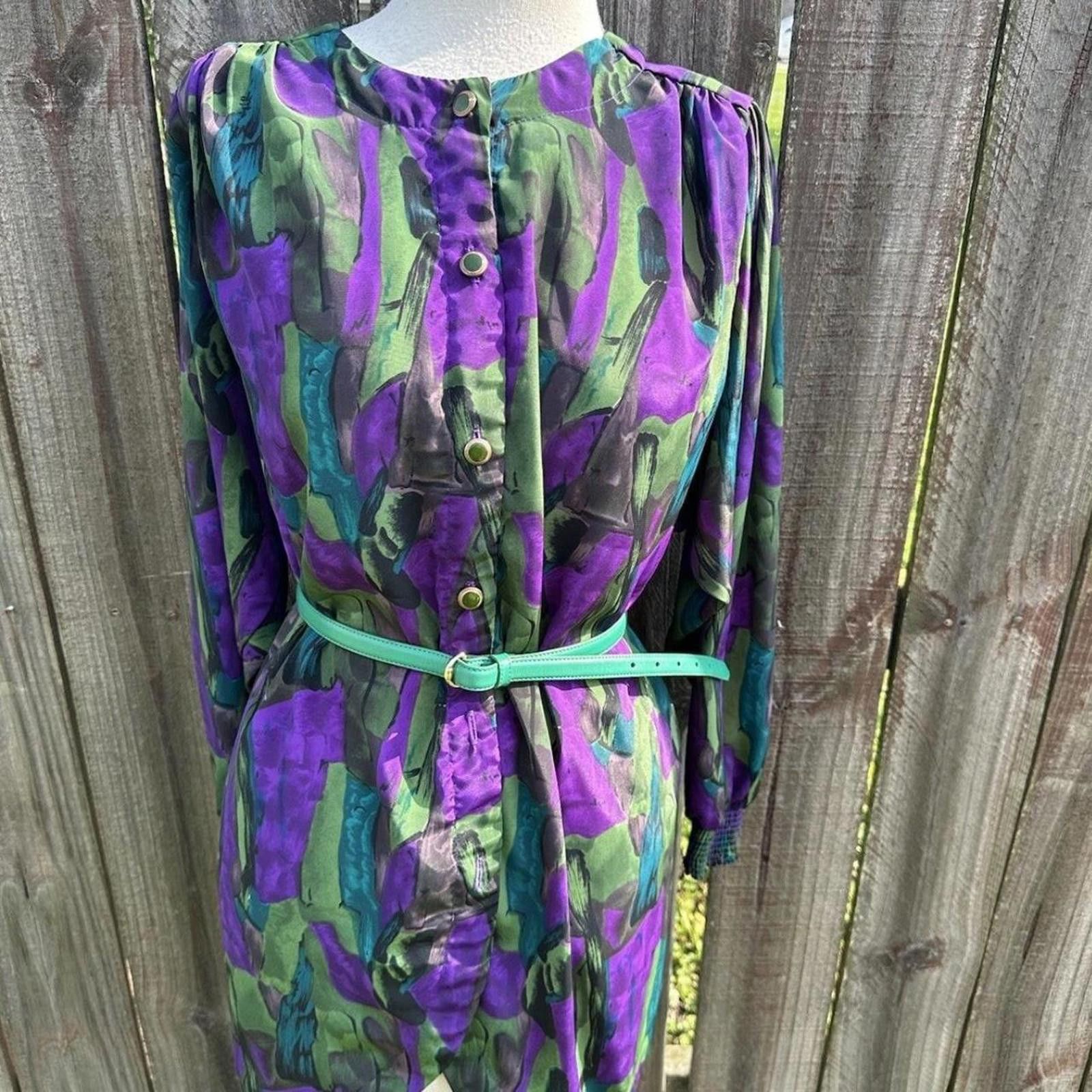 Other vintage 80s retro dress #retrofashion dress Size L / US 10 / IT 46 - 1 Thumbnail