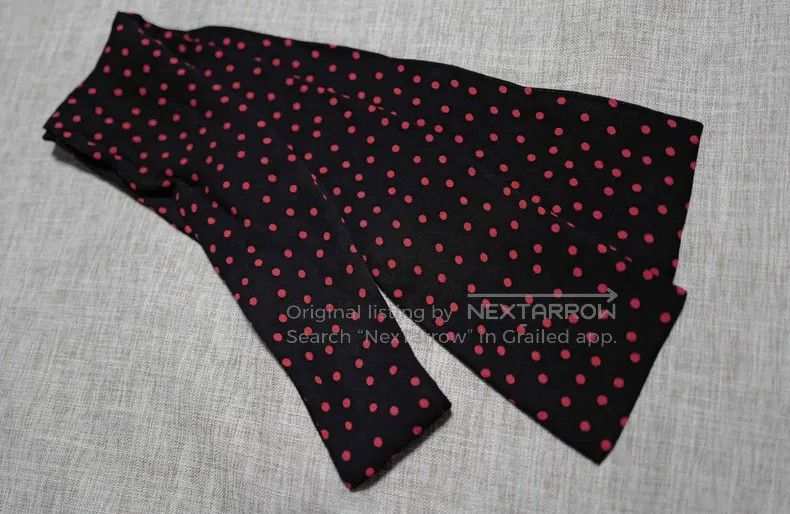 Saint Laurent Paris Saint Laurent Paris Black and Red Polka Dot Bow Tie, Neckt Size ONE SIZE - 1 Thumbnail