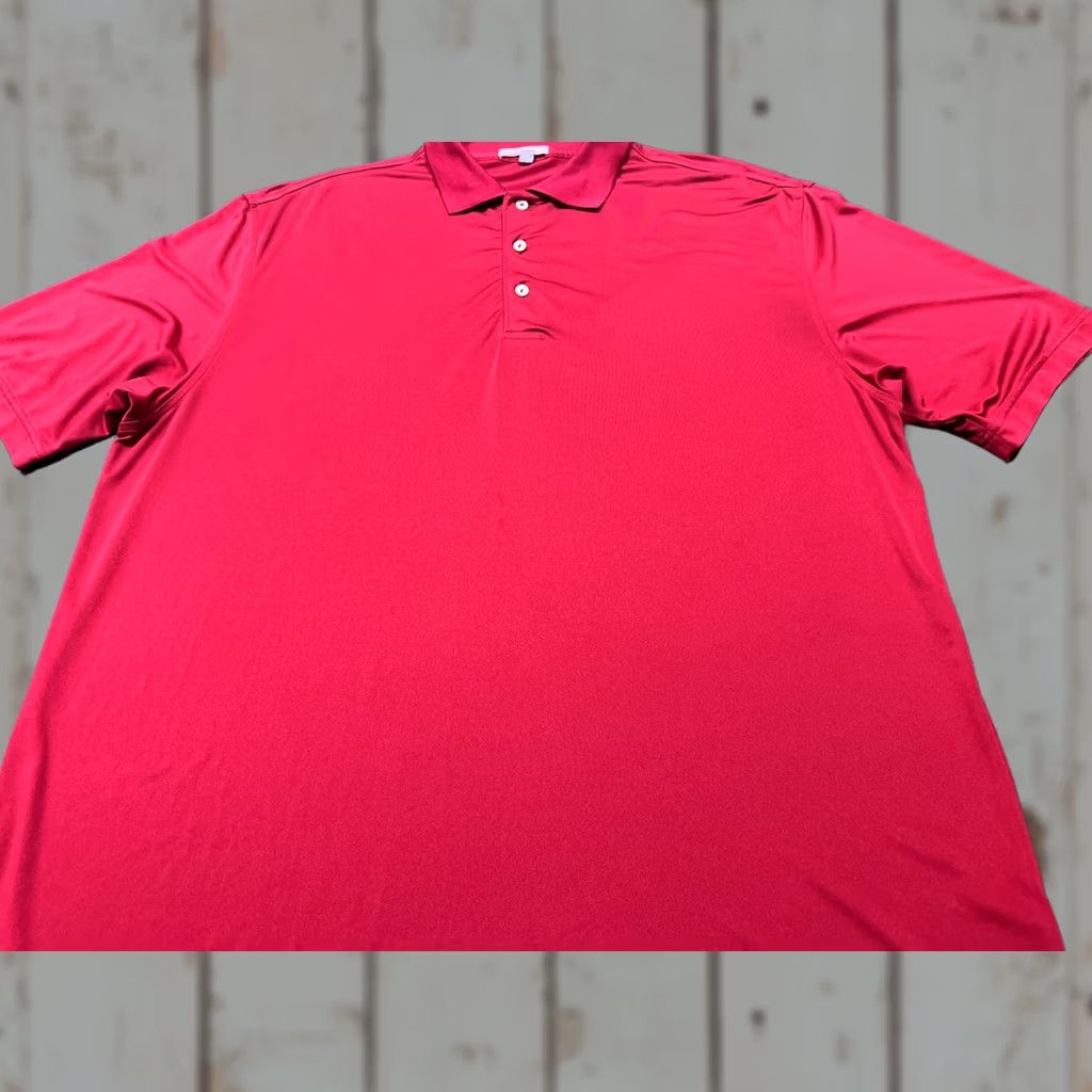 Peter Millar Peter Millar Polo Shirt Men's M Short Sleeve Burgundy Red Regular Fit Size US M / EU 48-50 / 2 - 1 Thumbnail