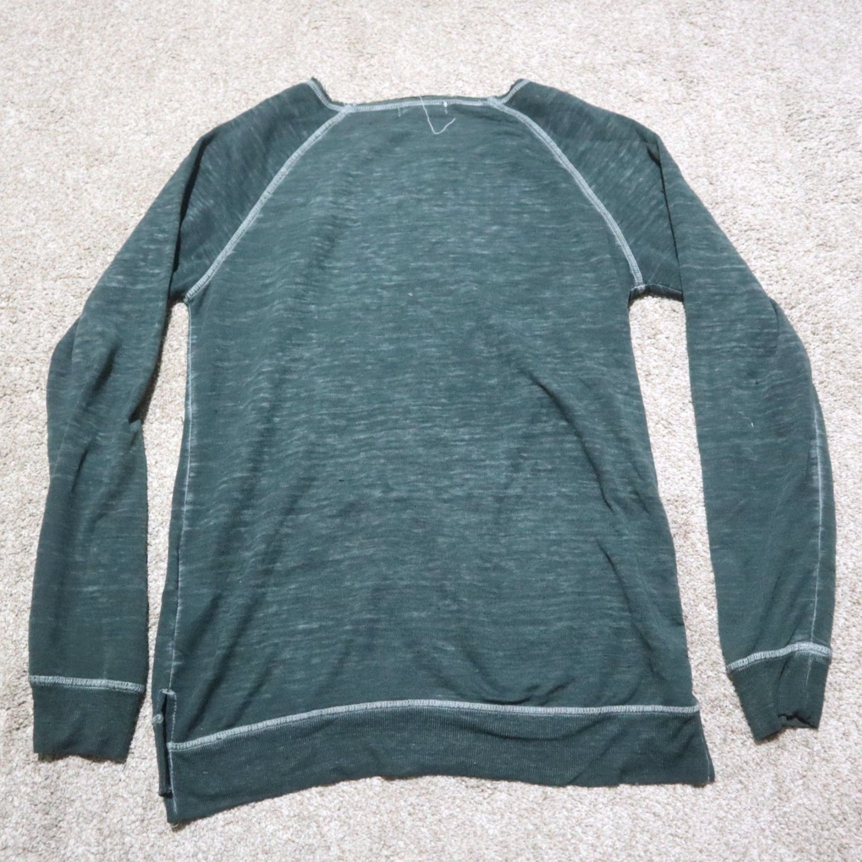 Arrow Z by Zobha Shirt Womens S Green Long Sleeve Knit Top w/ Front Pocket Size S / US 4 / IT 40 - 8 Thumbnail