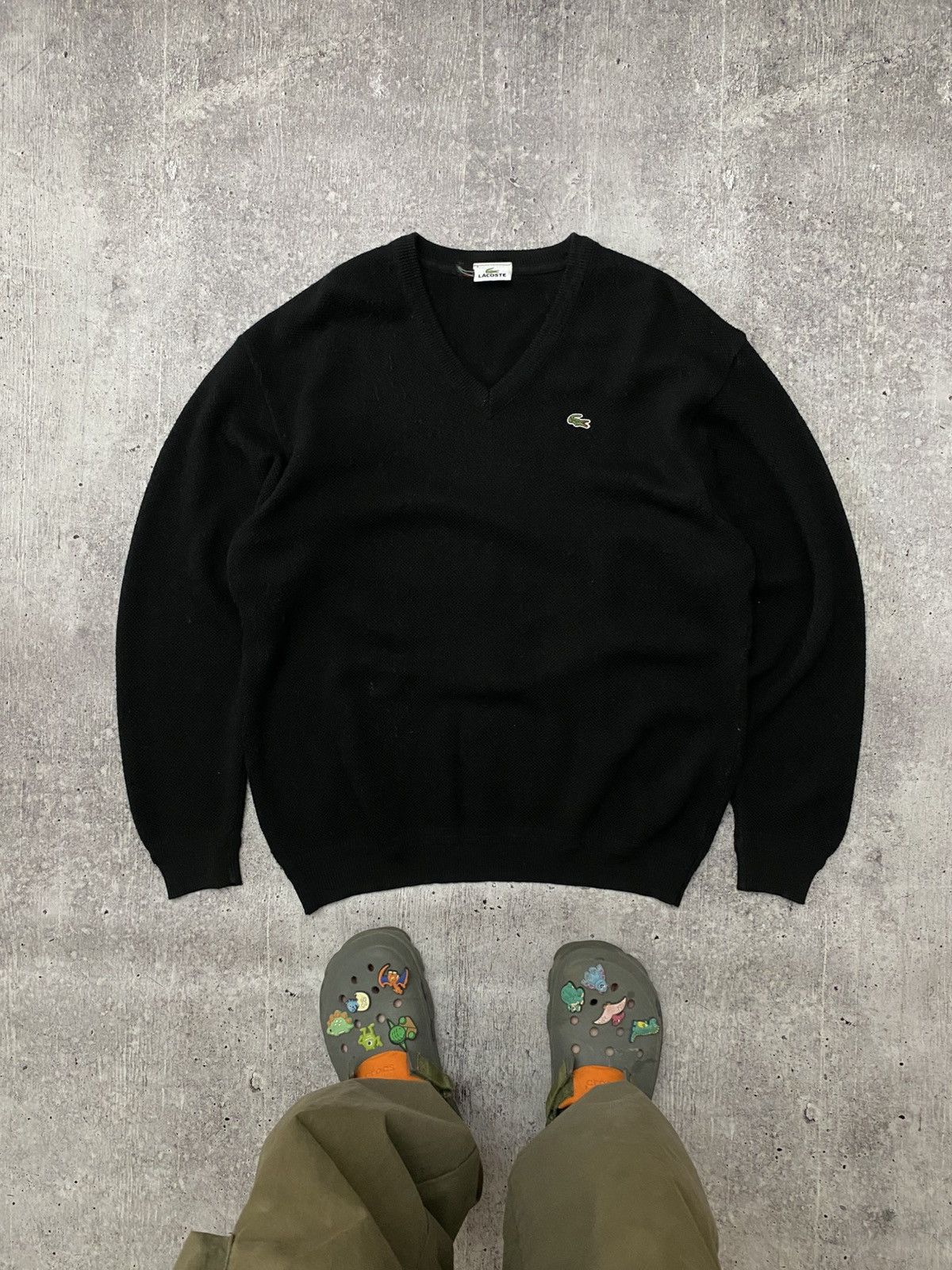 Lacoste × Vintage Lacoste vintage knit sweater Size US L / EU 52-54 / 3 - 1 Thumbnail
