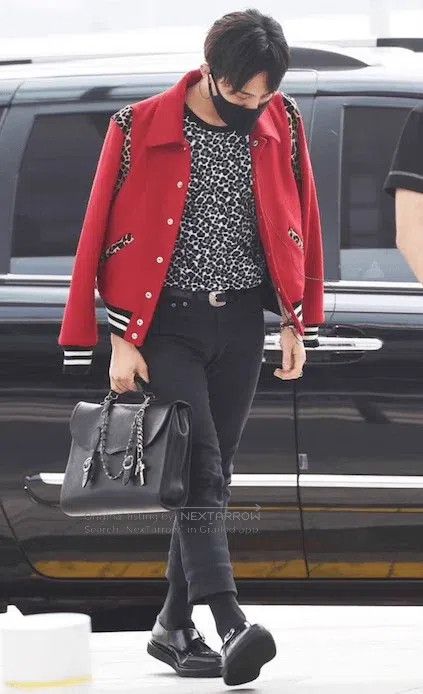 Saint Laurent Paris Saint Laurent Paris Red Leopard Print Baseball Jacket Size US S / EU 44-46 / 1 - 7 Thumbnail