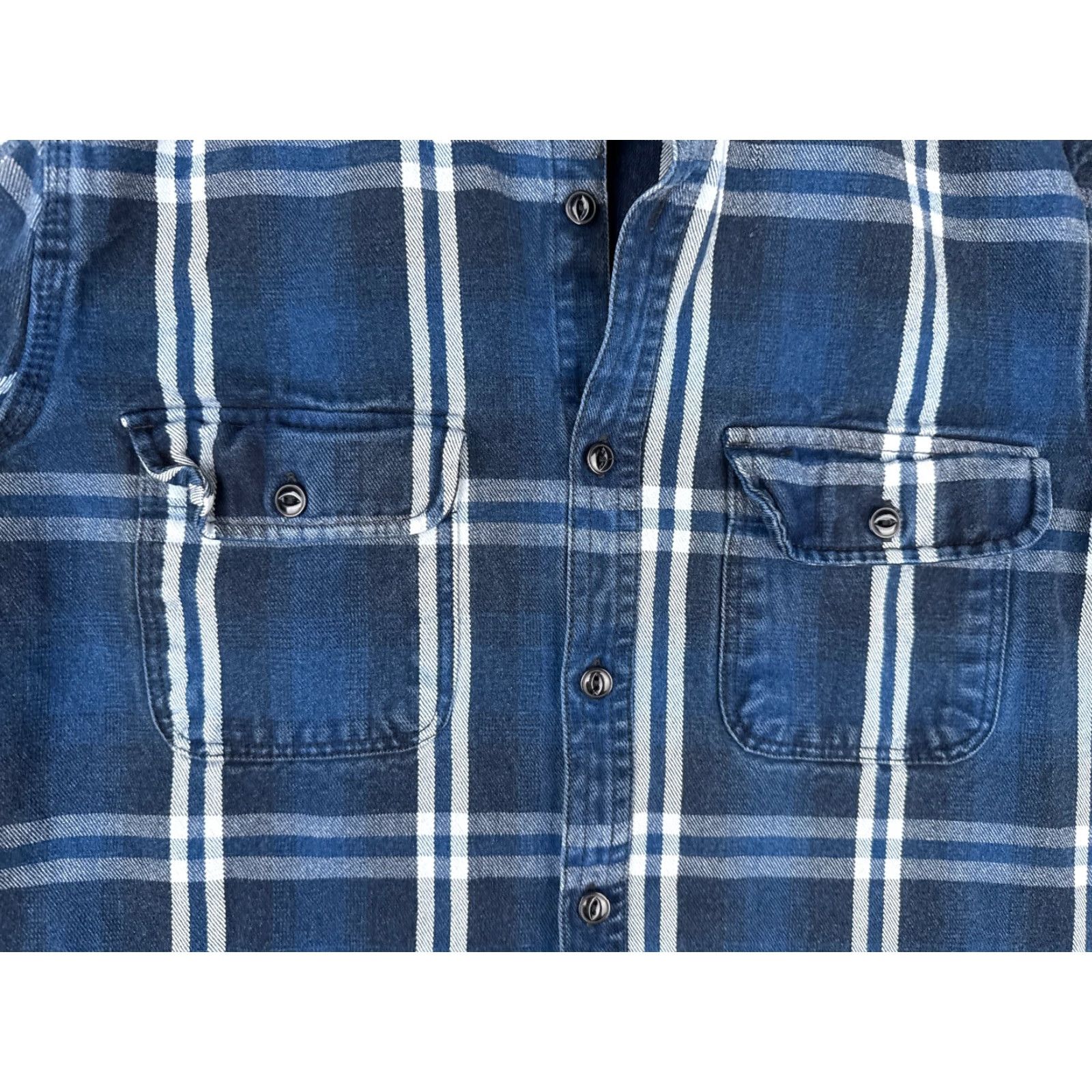 Orvis Orvis Shirt Mens Small Blue Plaid Flannel Button-Up Long Sleeve 100% Cotton Outdoor Size US S / EU 44-46 / 1 - 6 Thumbnail
