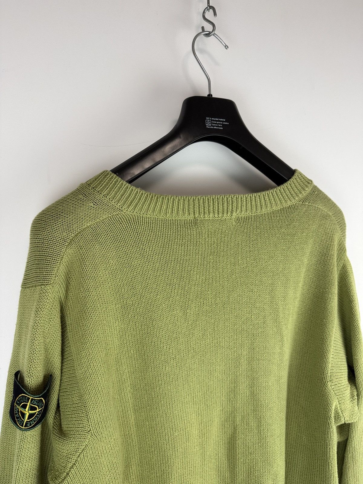Stone Island Green Stone Island Vintage sweater with green edge badge Size US L / EU 52-54 / 3 - 7 Thumbnail