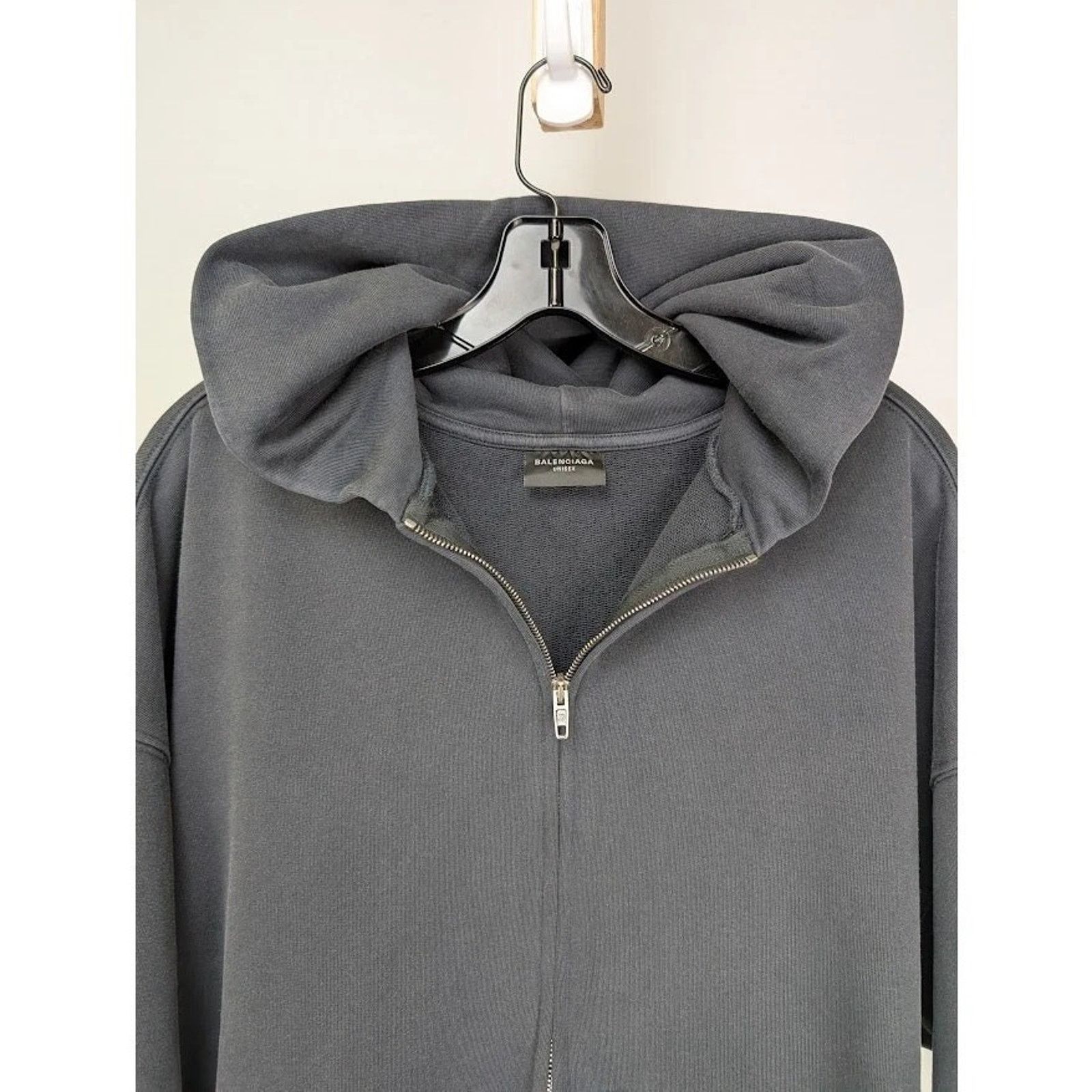 Balenciaga o1rshd1 Offshore Hoodie in Black Size US M / EU 48-50 / 2 - 2 Thumbnail
