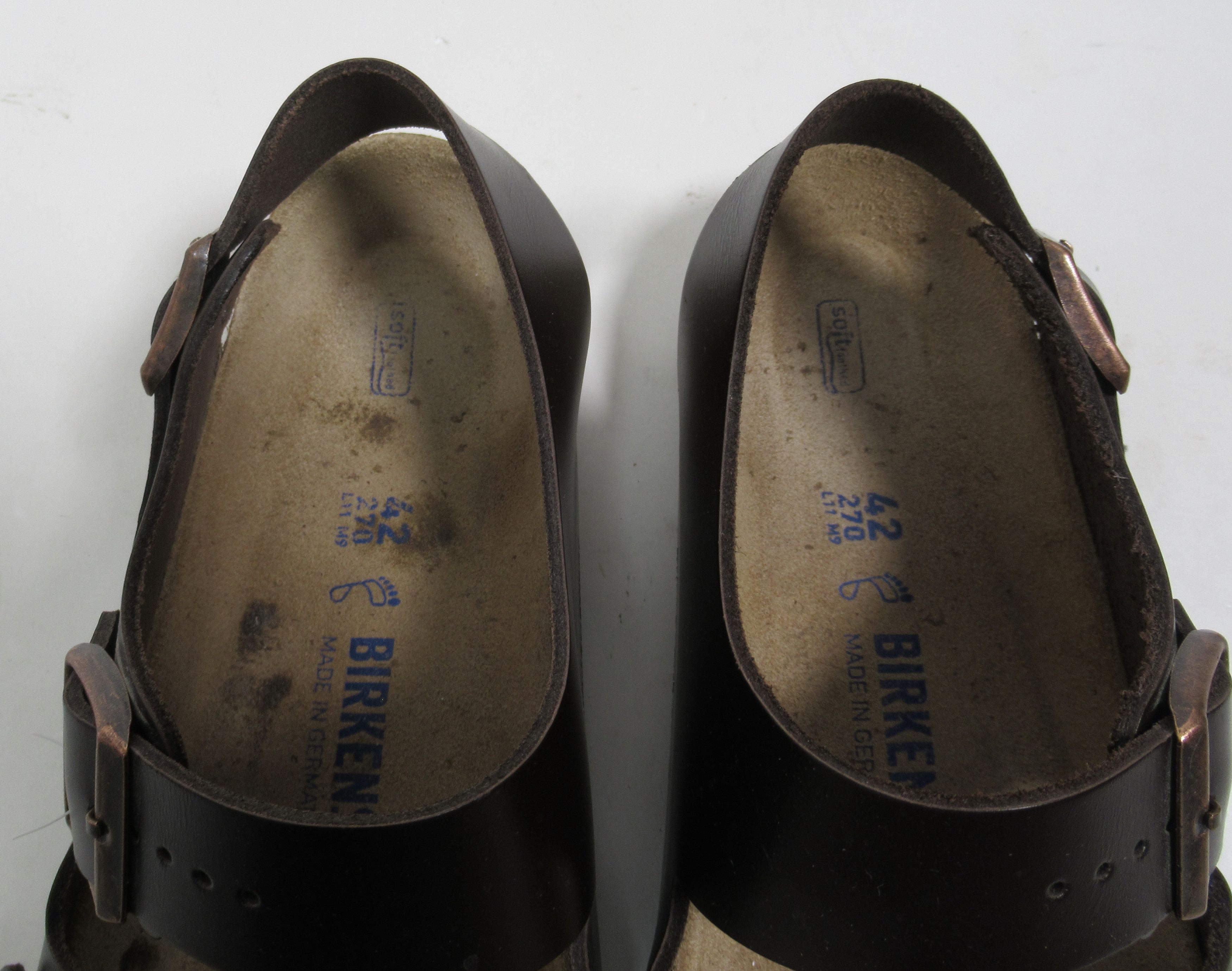 Birkenstock Birkenstock Milano Buckle Leather Sandals Brown 9 US M Size US 9 / EU 42 - 4 Thumbnail