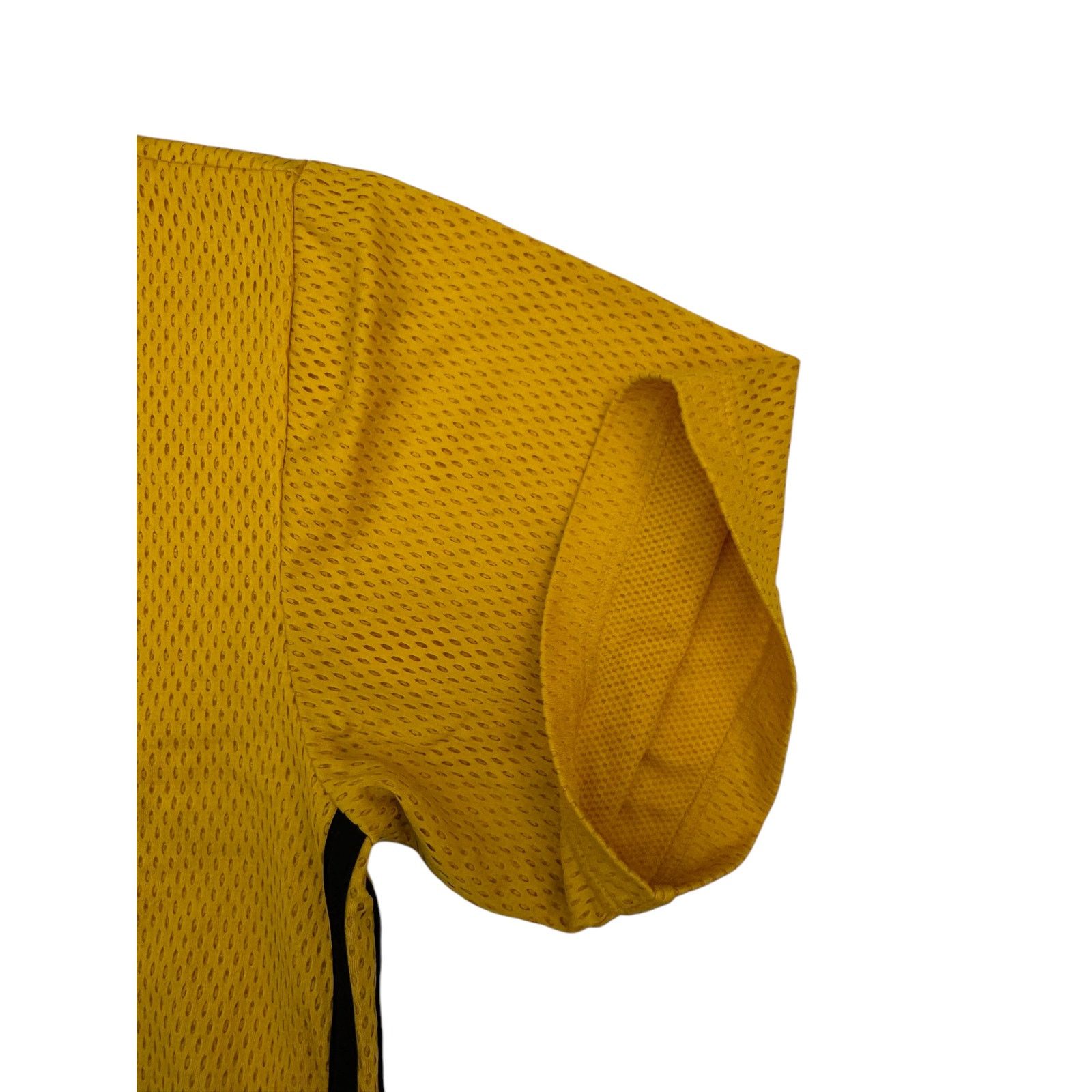 Adidas Adida Yellow with Black Stripes Athletic Jersey Polo Large Size US L / EU 52-54 / 3 - 4 Thumbnail