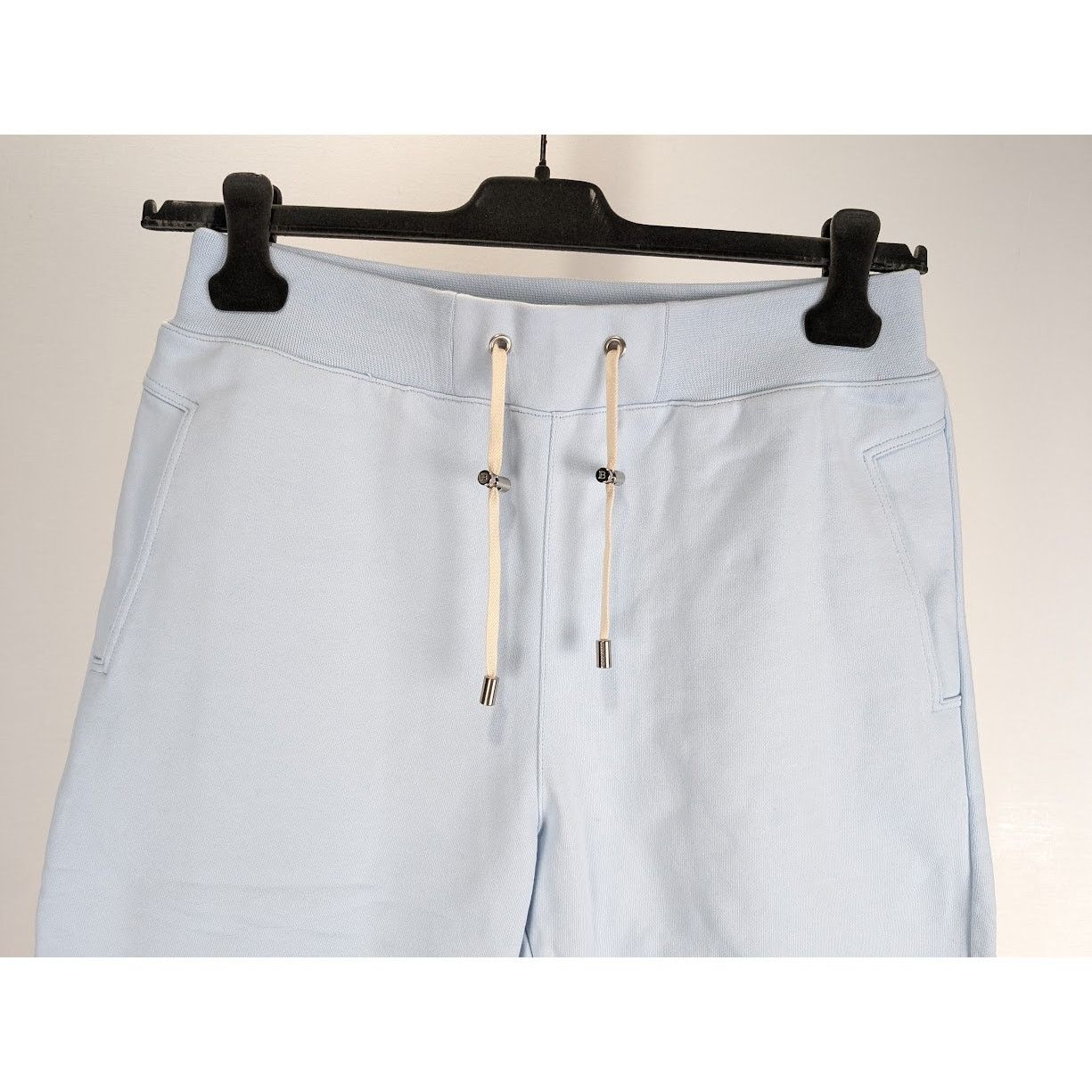 Balmain o1rshd1 B Logo Jogger Short in Baby Blue Size US 32 / EU 48 - 4 Thumbnail