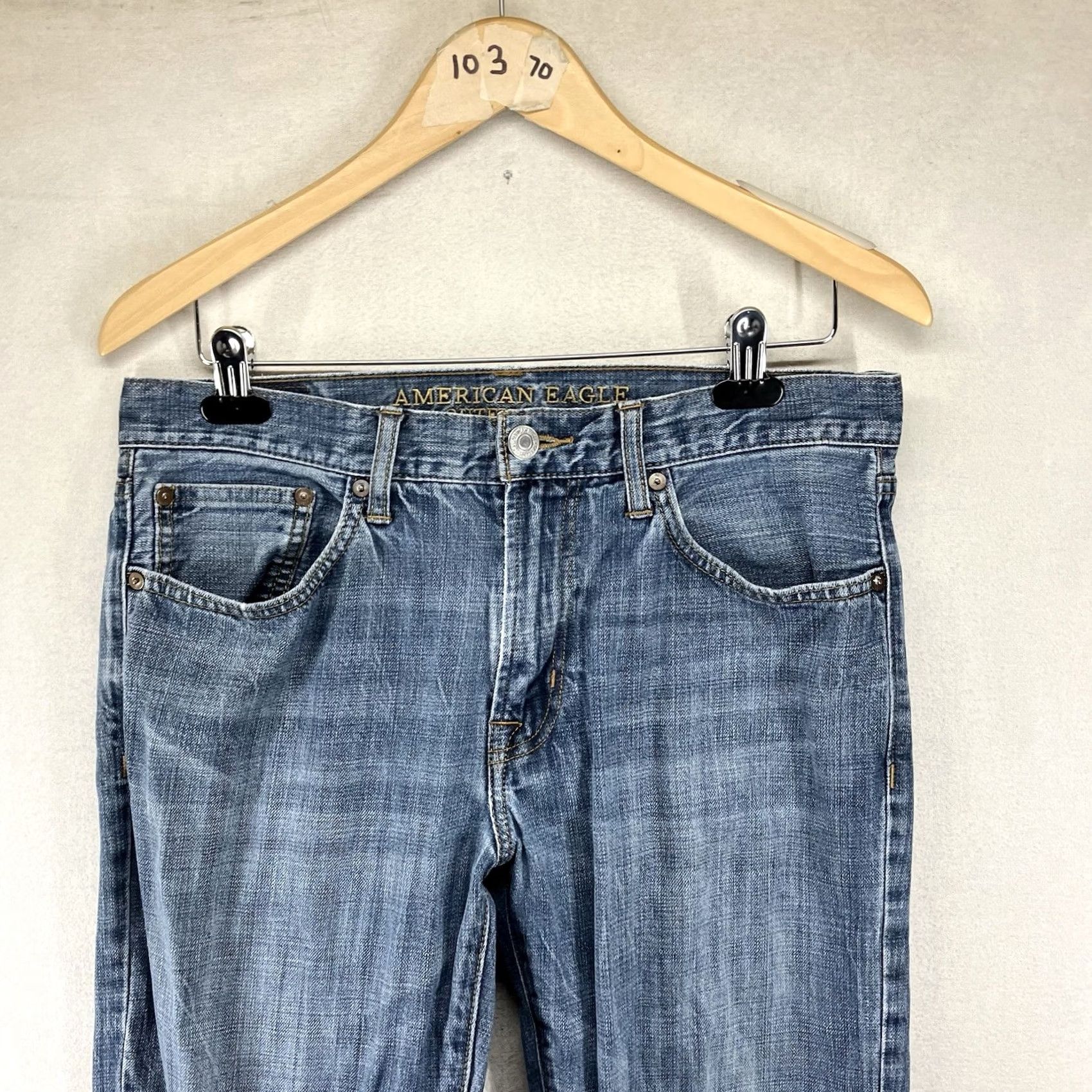 American Eagle Outfitters American Eagle Jeans Mens 33x30 Boot Cut Casual Workwear y2k Blue Denim Size US 33 - 6 Thumbnail