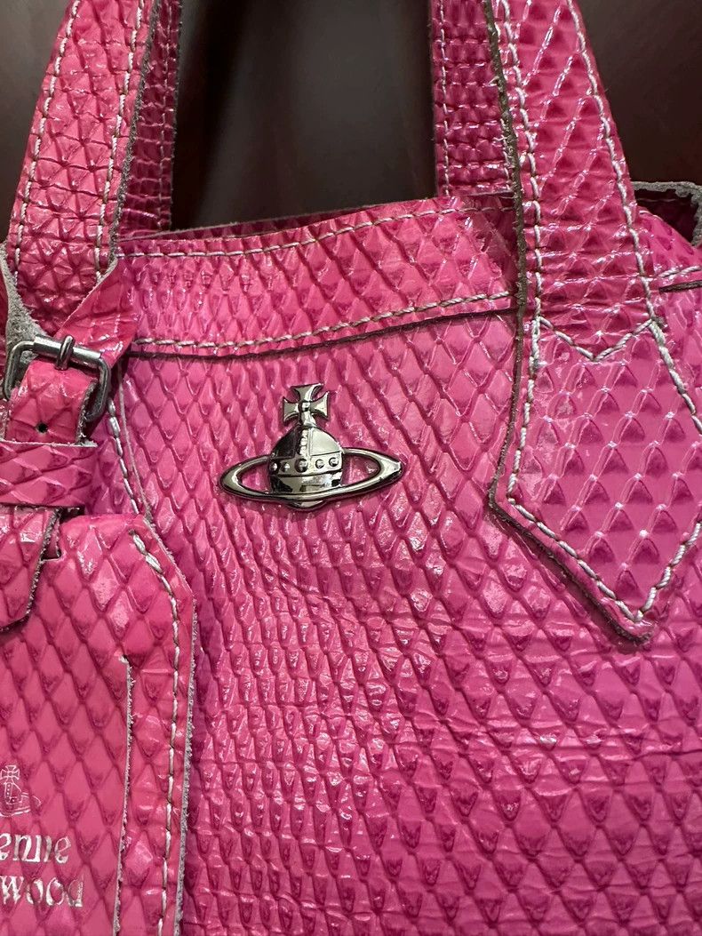 Vivienne Westwood Vivienne Westwood size os Pink alligator print tote bag Size ONE SIZE - 4 Thumbnail
