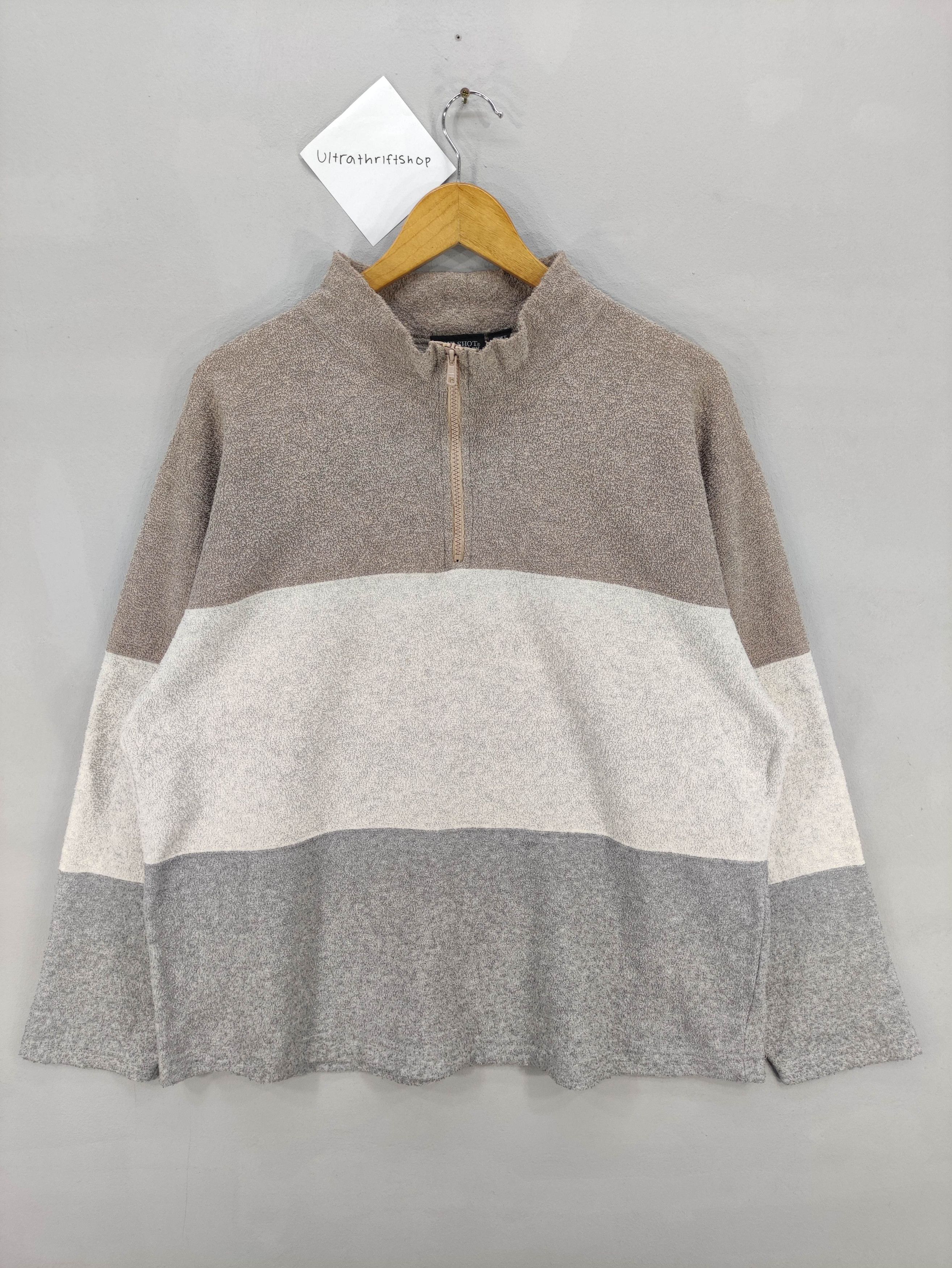 Japanese Brand Vintage sweater Fleece Half Zip By Good Partner Size US L / EU 52-54 / 3 - 1 Thumbnail
