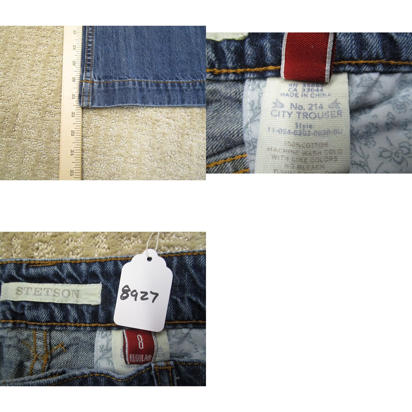 Stetson Stetson Jeans Women 8 Blue Low Rise Bootcut Pants Dark Wash Cowboy Trousers Size 30" / US 8 / IT 44 - 8 Thumbnail