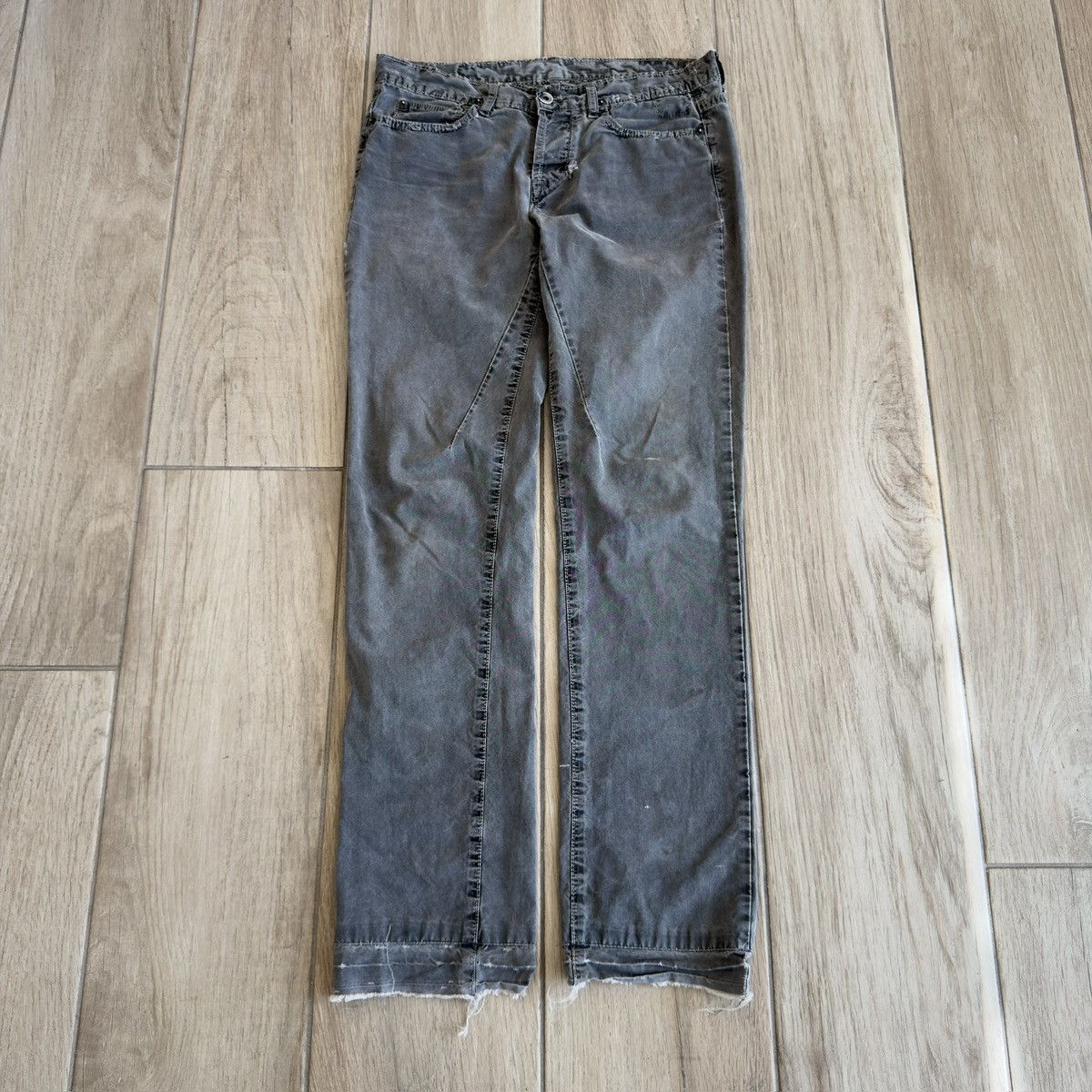 Rick Owens Drkshdw SS2006 "Tungsten" Dark Shadow Thin Denim Jeans Size US 28 / EU 44 - 1 Thumbnail