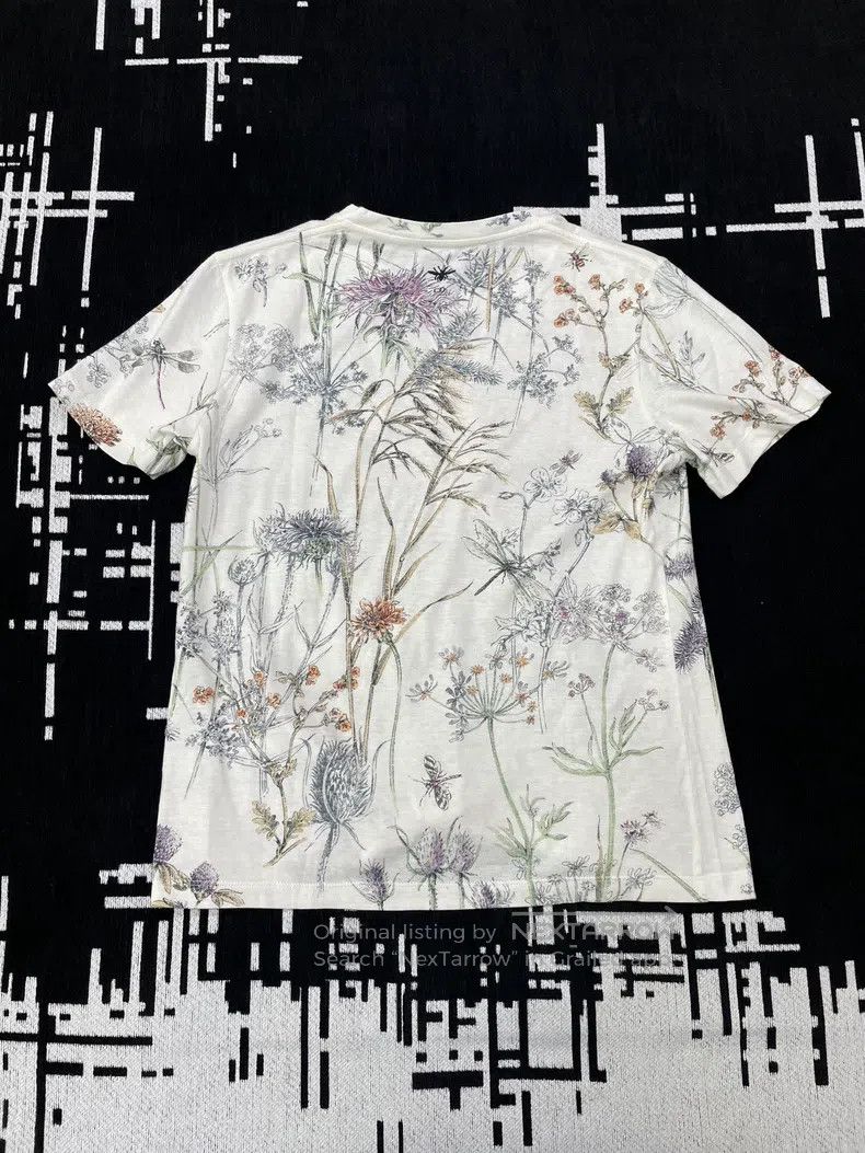 Dior Dior Plant dragonfly flower print short-sleeved T-shirt Size L / US 10 / IT 46 - 3 Thumbnail