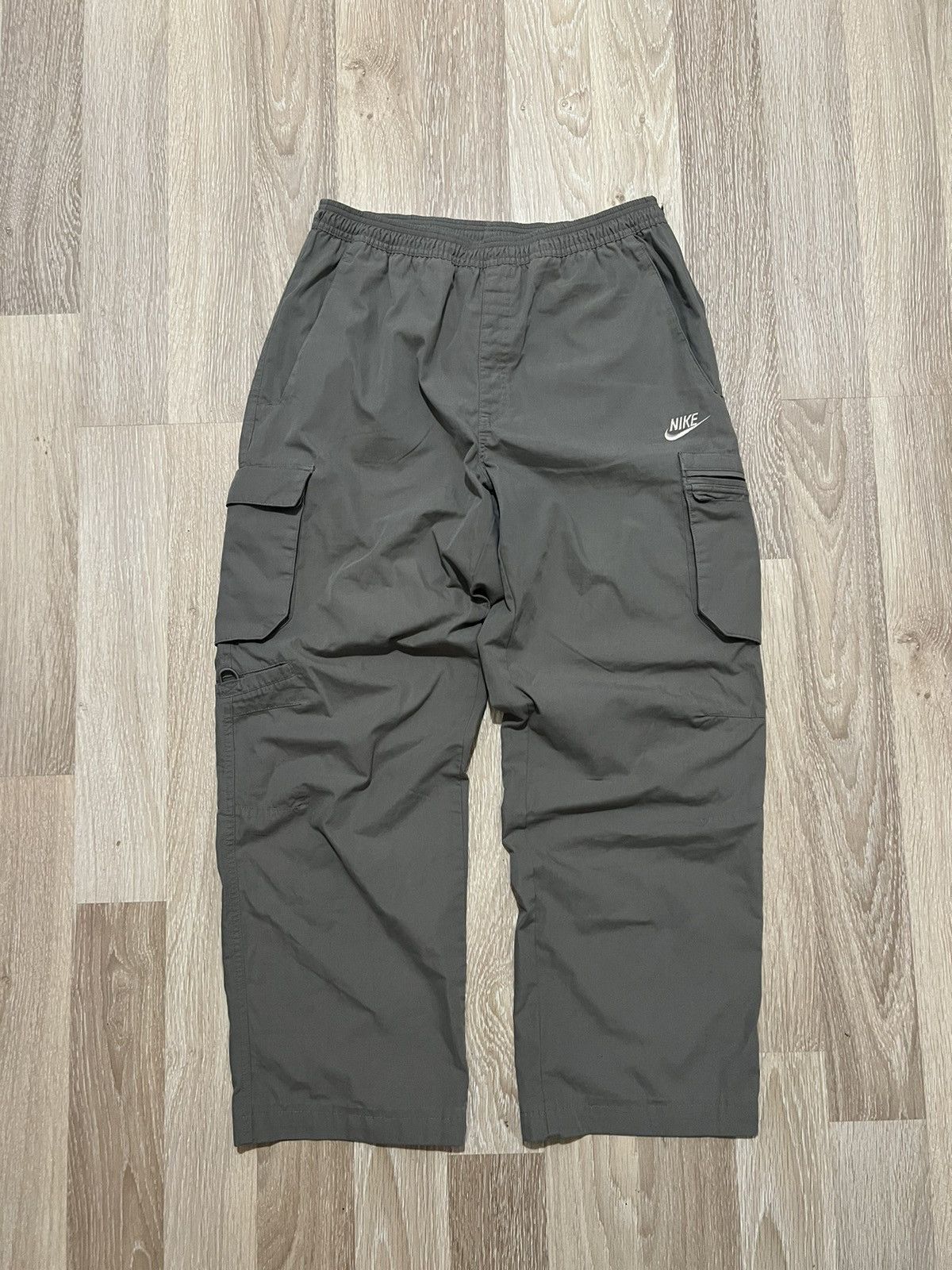 Pantalon De Sport Vintage Y2K Homme - Taille M - Gris Avec Bandes - Années 90/2000