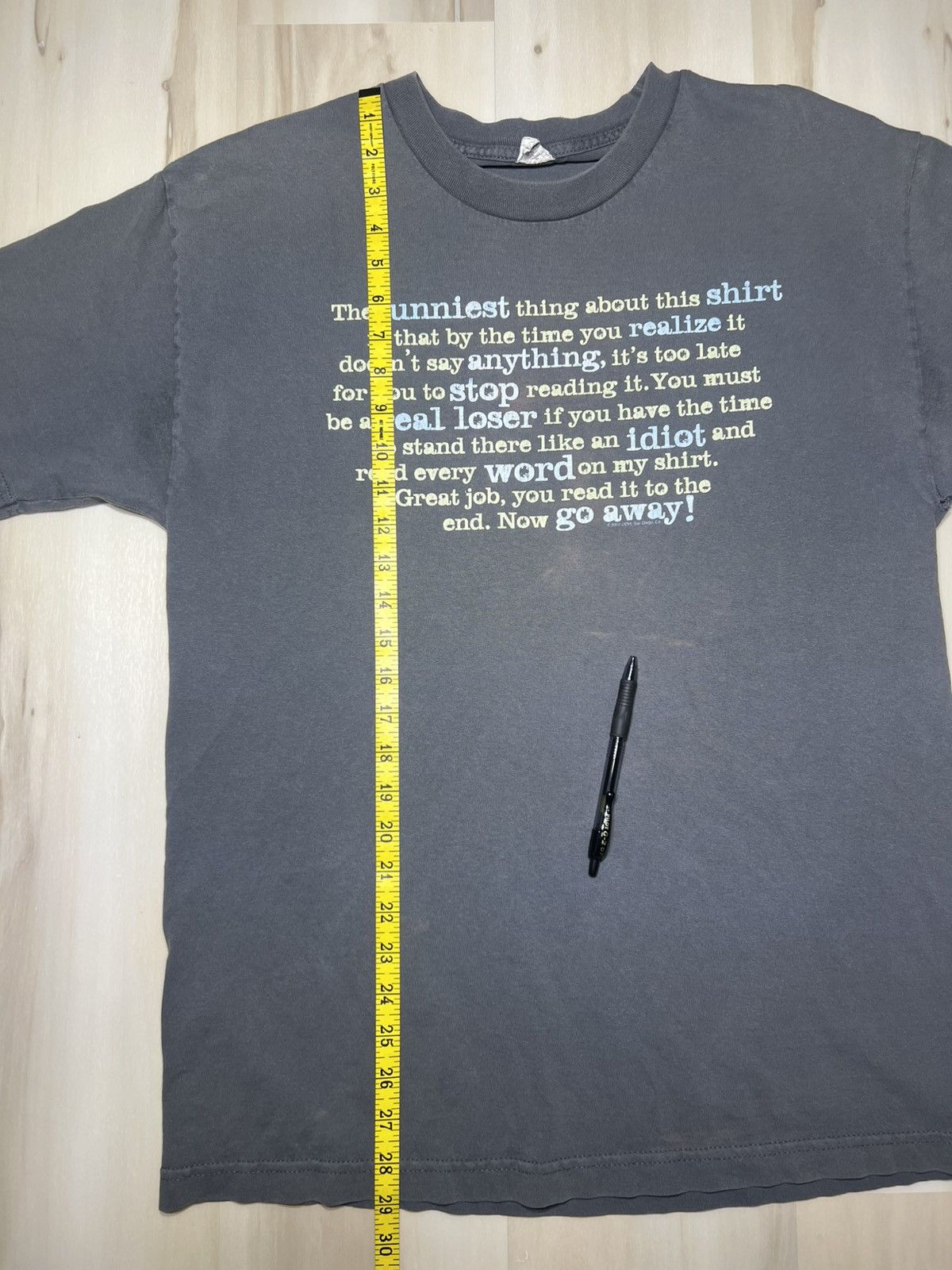 Alstyle Alstyle Dark Grey Funny Saying Graphic Tee Size Large Size US L / EU 52-54 / 3 - 4 Thumbnail
