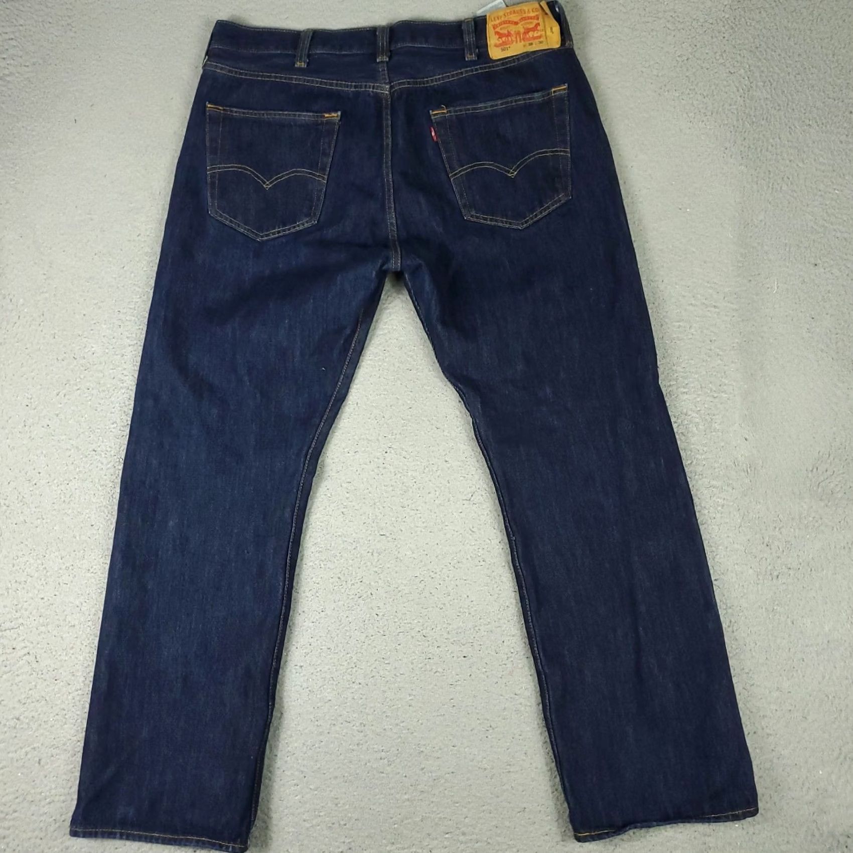 Levi's Levi's 501 Jeans Mens Size 38x30 Blue Button Fly Straight Denim Pants Shirt? Size US 38 / EU 54 - 7 Thumbnail