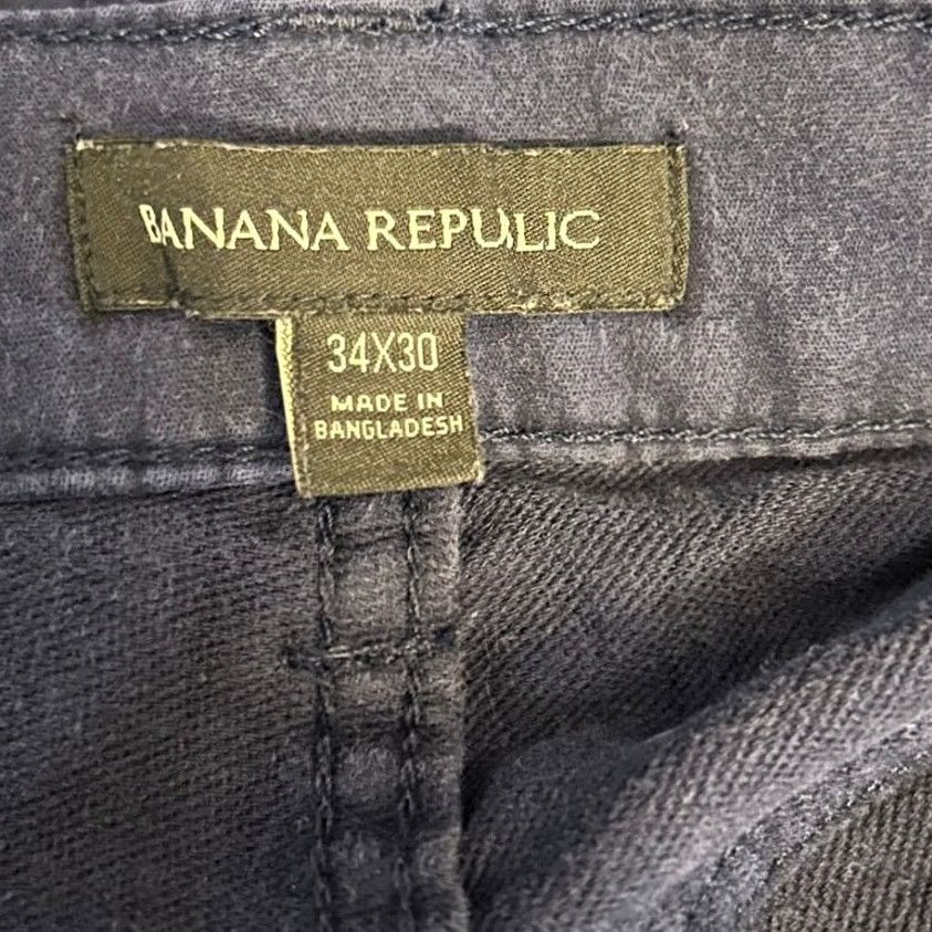 Banana Republic Banana Republic Mens Pants Navy Blue Skinny Chino Stretch 34x30 Size US 34 / EU 50 - 4 Thumbnail