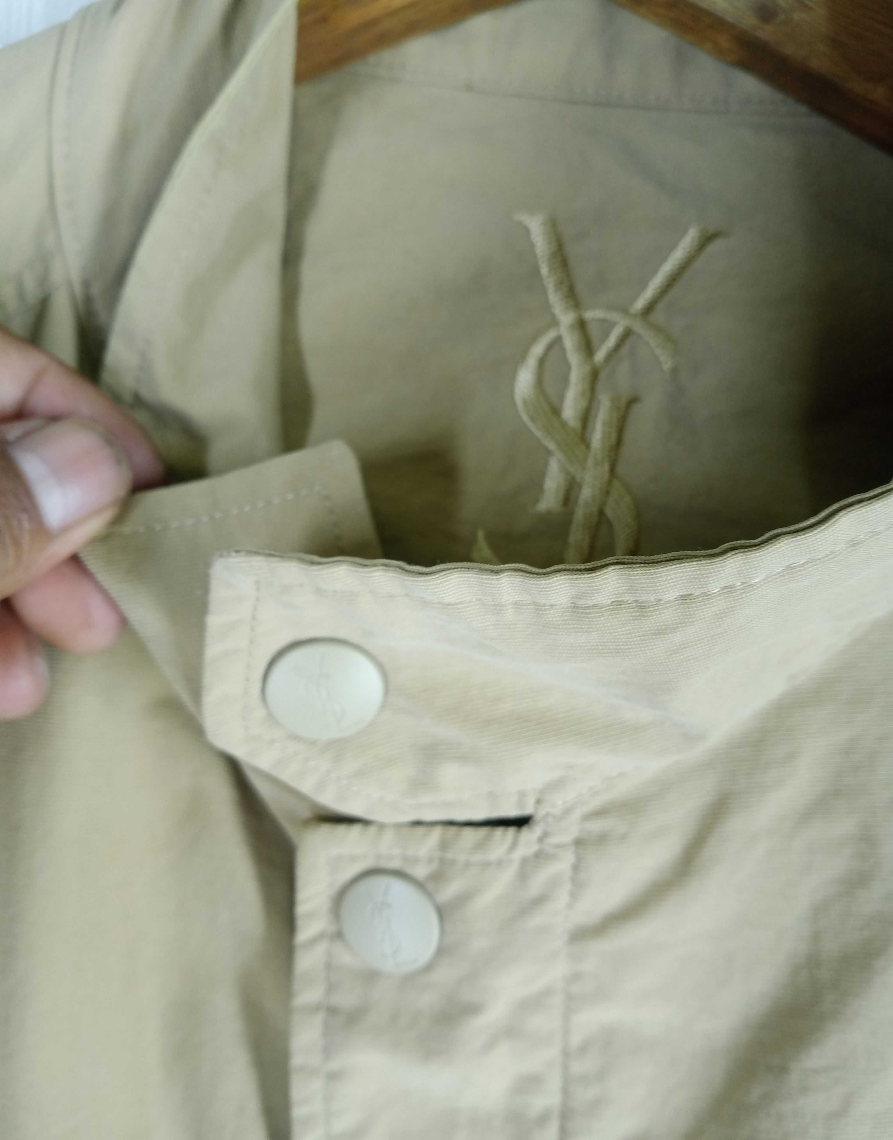 Yves Saint Laurent Rare Vintage Yves Saint Laurent Pour Homme Big Logo Jacket Size US L / EU 52-54 / 3 - 8 Thumbnail