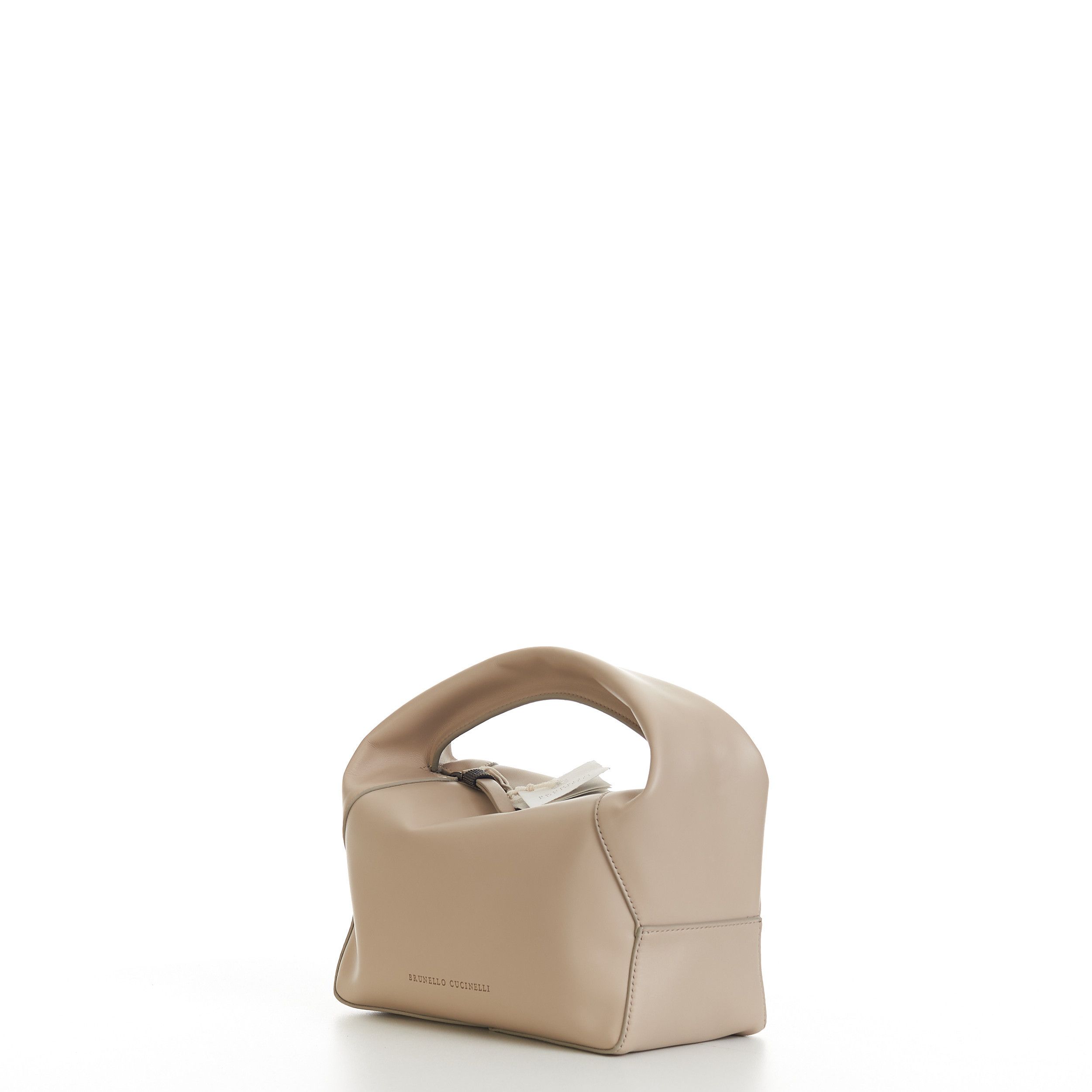 Brunello Cucinelli BC Duo Small Hobo Bag In Sand Calfskin Leather Size ONE SIZE - 2 Thumbnail