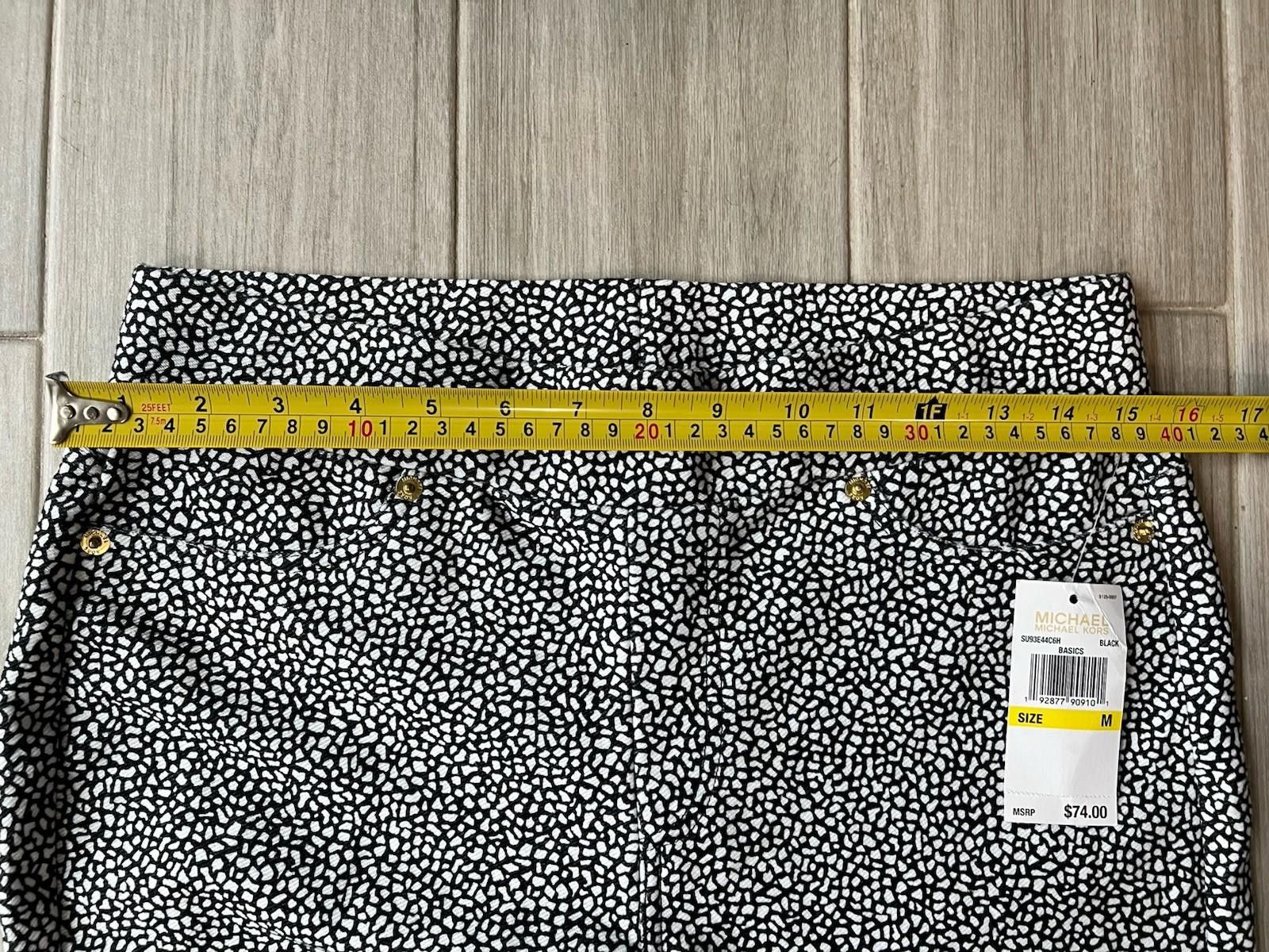 Michael Kors Michael Kors Printed Black White Pull On Stretch Size M Size 32" / US 10 / IT 46 - 5 Thumbnail