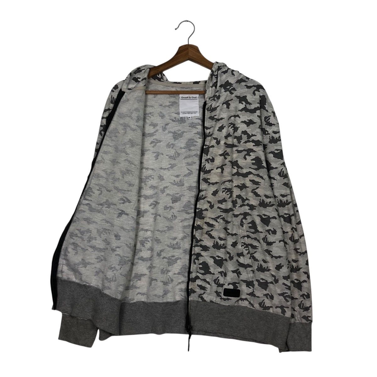 Japanese Brand 📌Growth By Grails Hoodie Zipper Full Print Issey Miyake Size US L / EU 52-54 / 3 - 13 Thumbnail