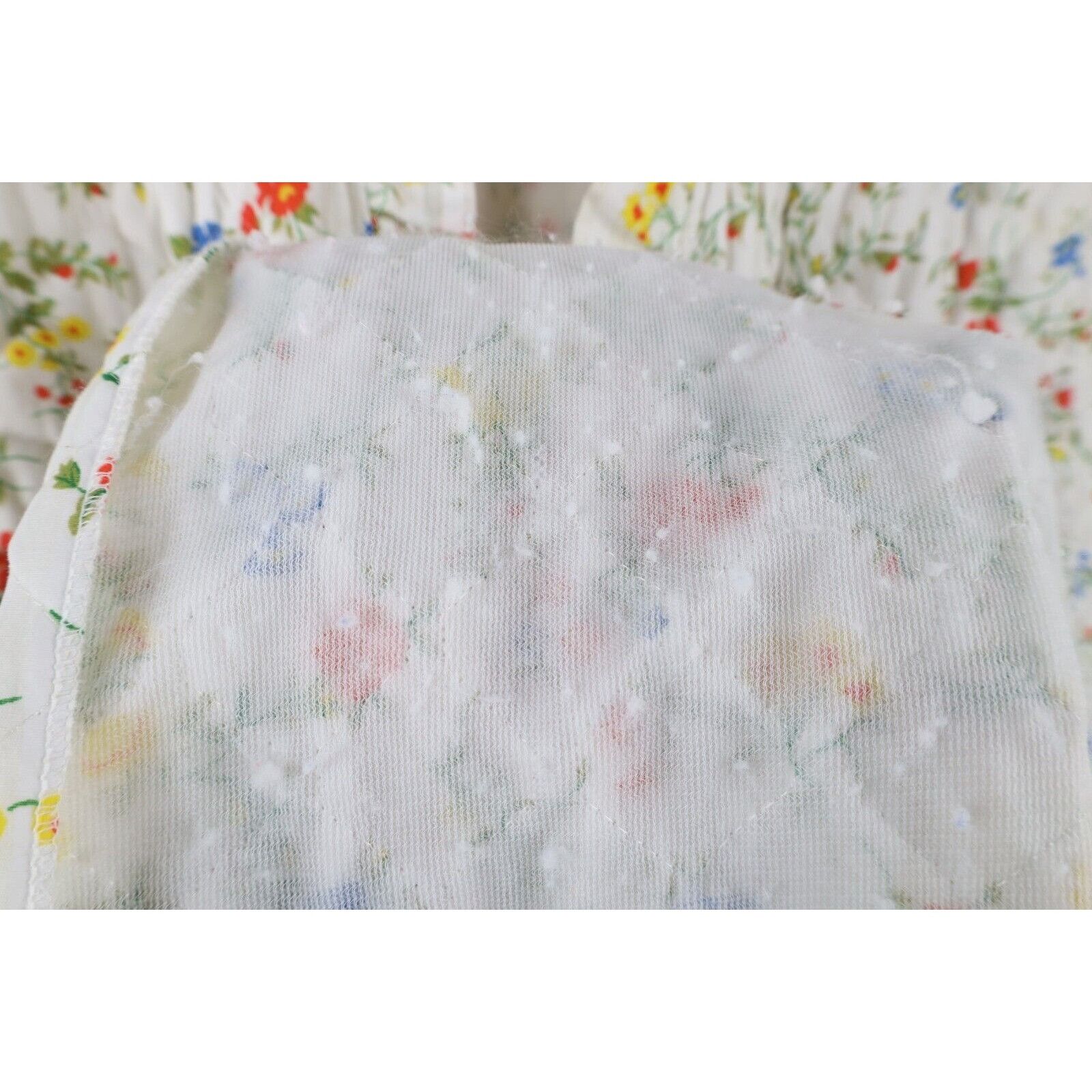 Vintage Vintage 90s Country Primitive Prairie Quilted Flower Robe Size ONE SIZE - 14 Thumbnail