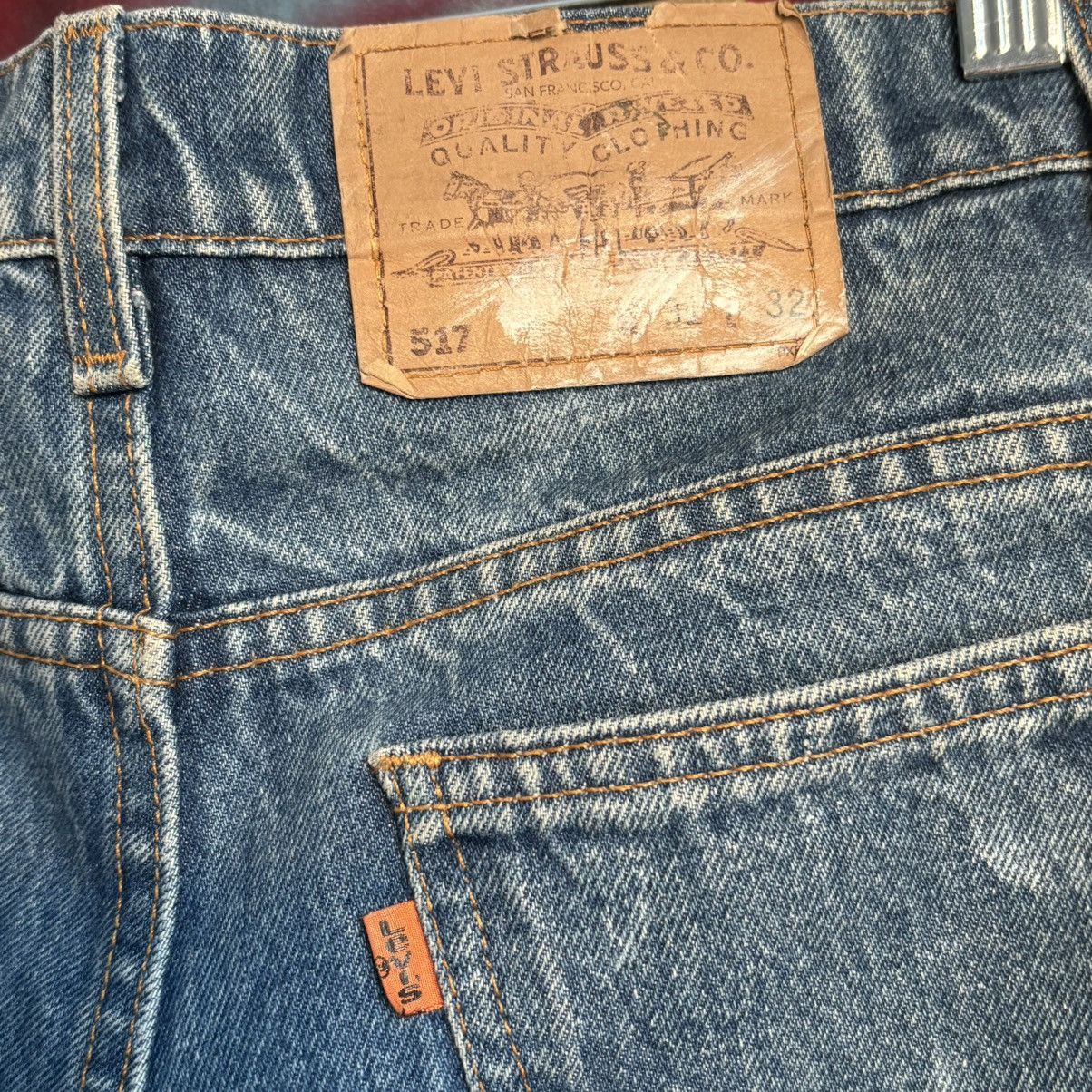 Levi's Vintage Levi’s 517 Orange Tab Light Wash Jeans Size 30 Size US 30 / EU 46 - 6 Thumbnail