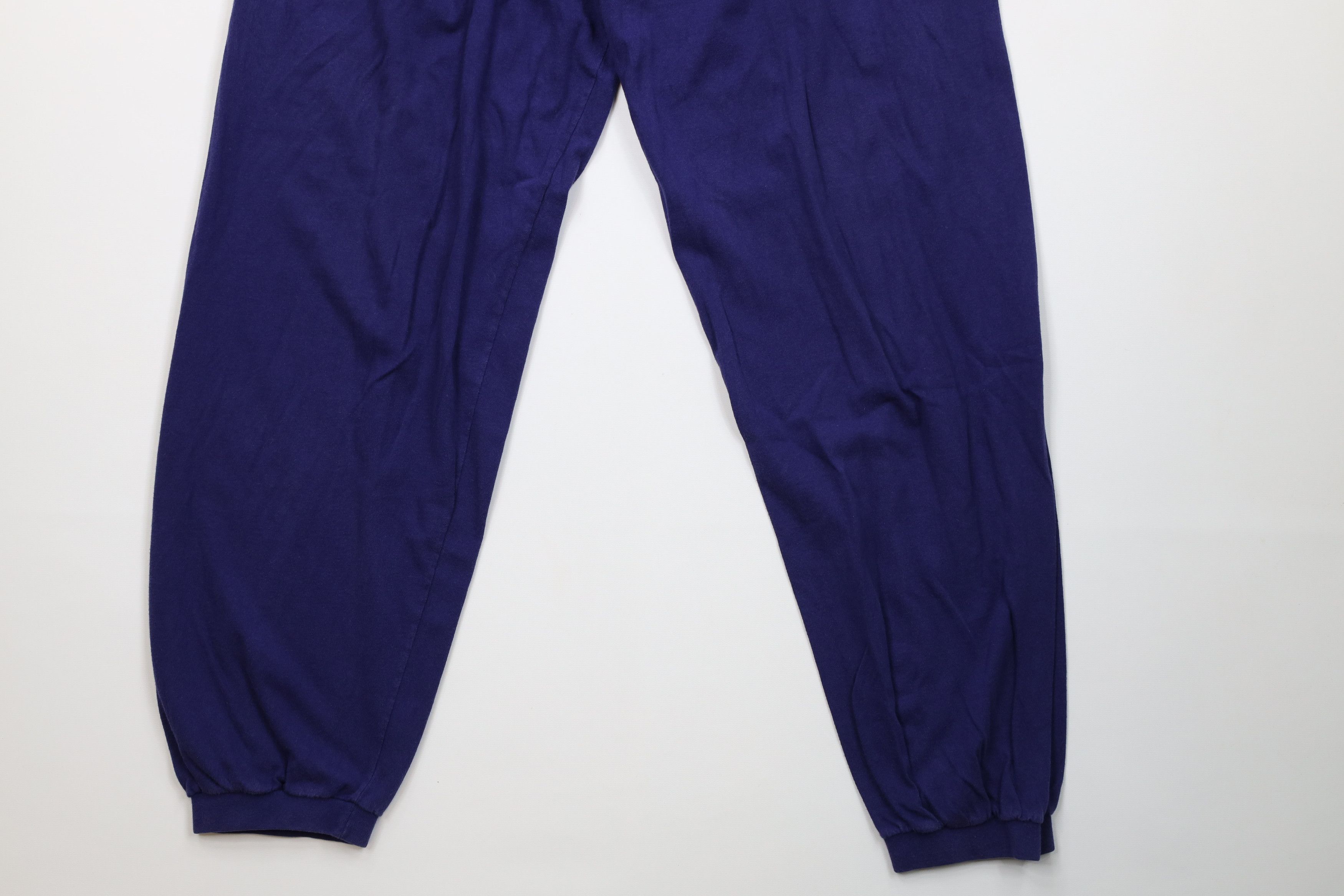 Vintage Vintage 90s Streetwear Lightweight Sweatpants Joggers Blue Size US 36 / EU 52 - 4 Thumbnail