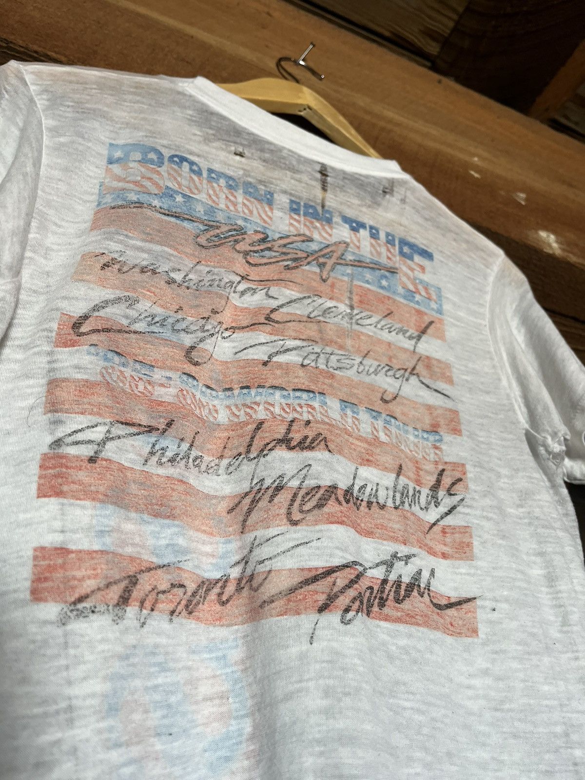 Vintage BORN IN THE USA - Bruce Springsteen- World Tour 85-86 SMALL Size US S / EU 44-46 / 1 - 3 Thumbnail
