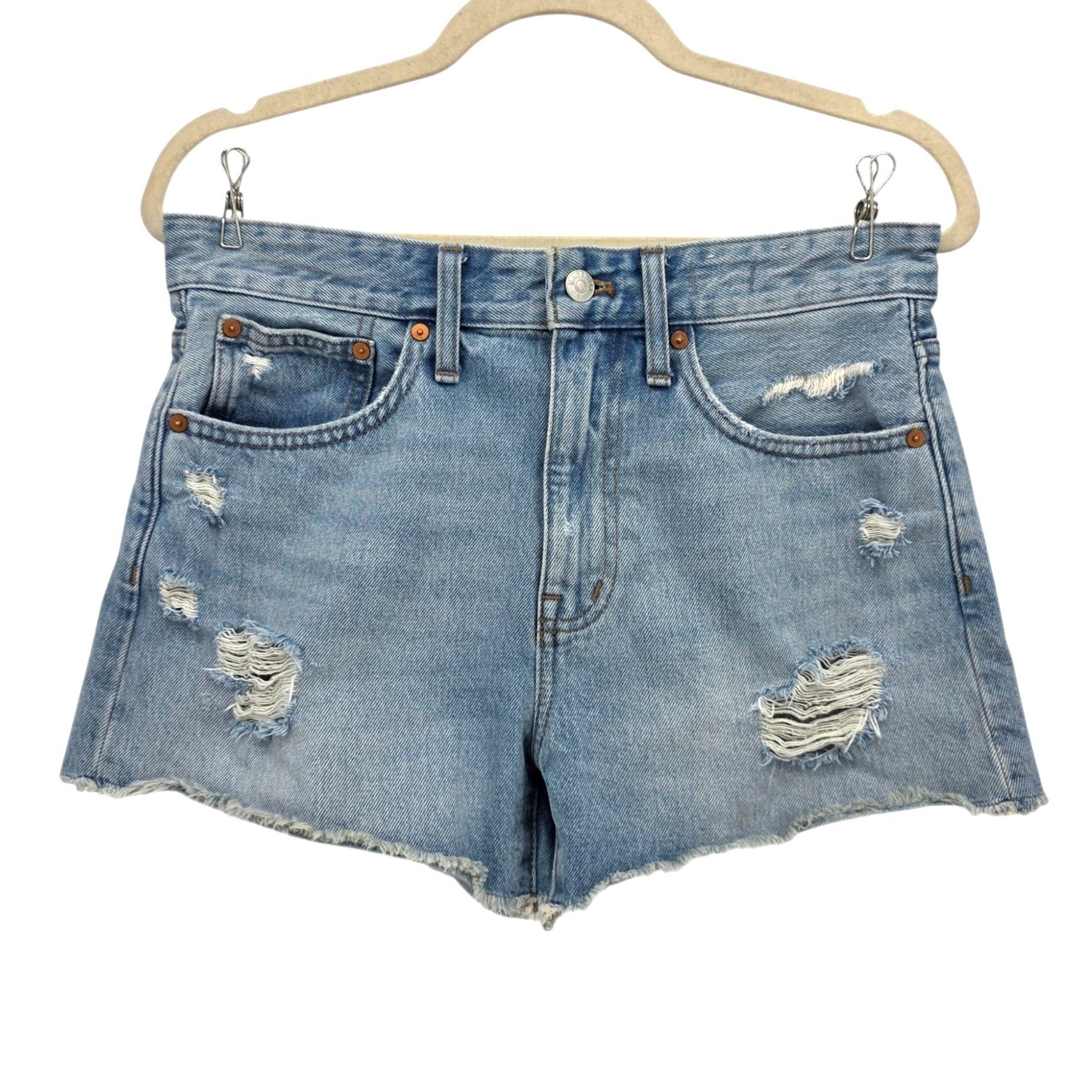 Madewell Madewell Womens 26 Shorts Relaxed Denim Shorts High Rise Size 26" / US 2 / IT 38 - 1 Thumbnail