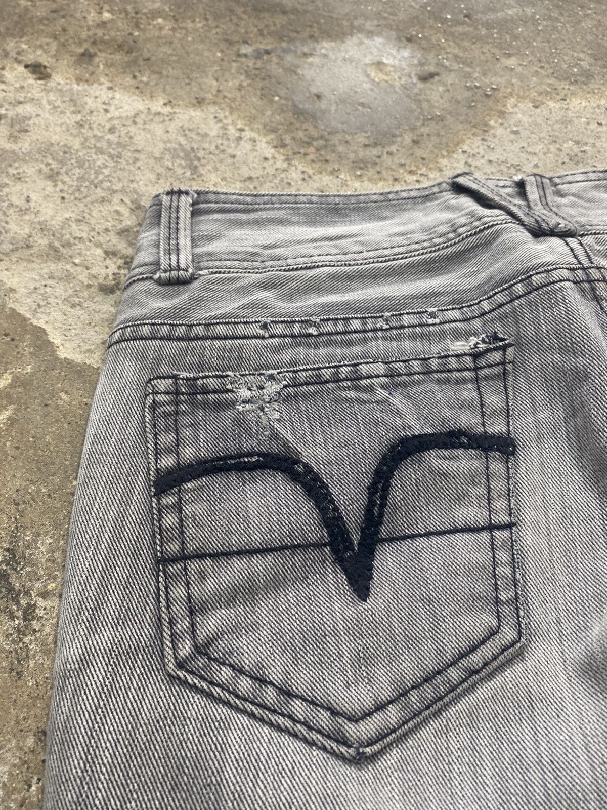 14th Addiction × Jean × KMRii Lace up flared hotchkiss japanese grunge Size US 28 / EU 44 - 13 Thumbnail