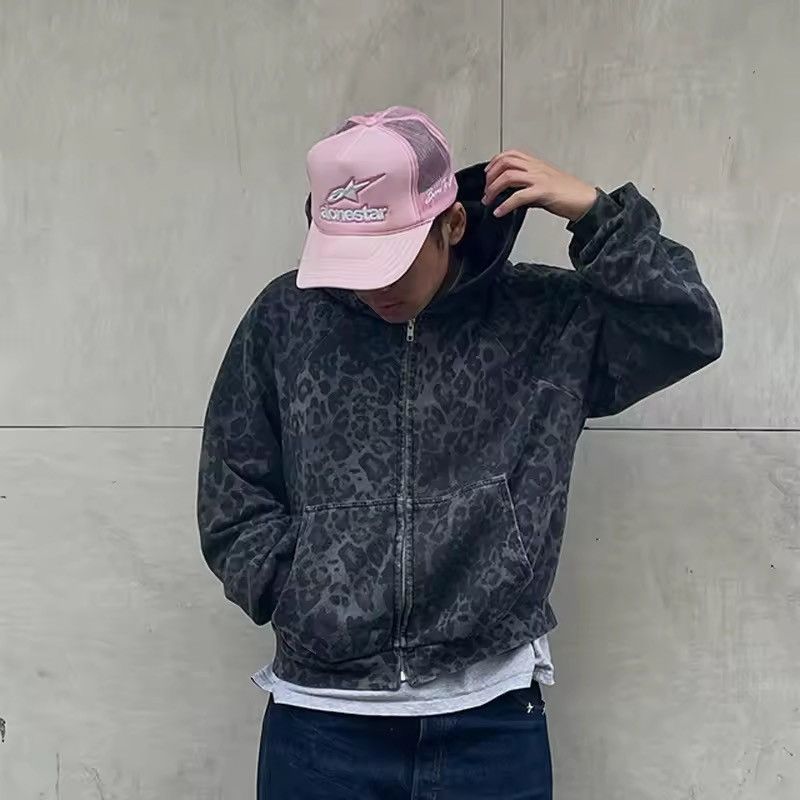 Japanese Brand Oversized Black Leopard Hoodie Size US XXL / EU 58 / 5 - 3 Thumbnail