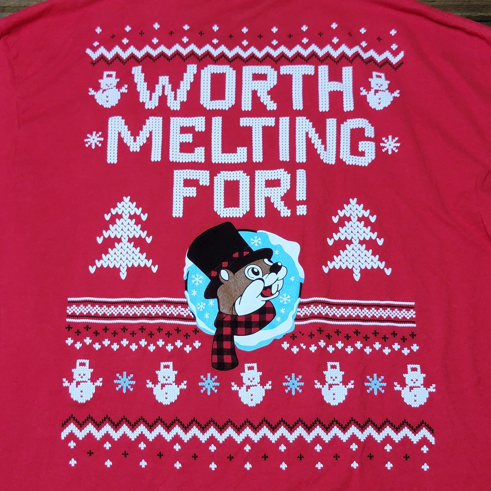Other Buc-ee's Unisex Christmas Tee "Worth Melting For" - Size 2XL Size US XXL / EU 58 / 5 - 4 Thumbnail
