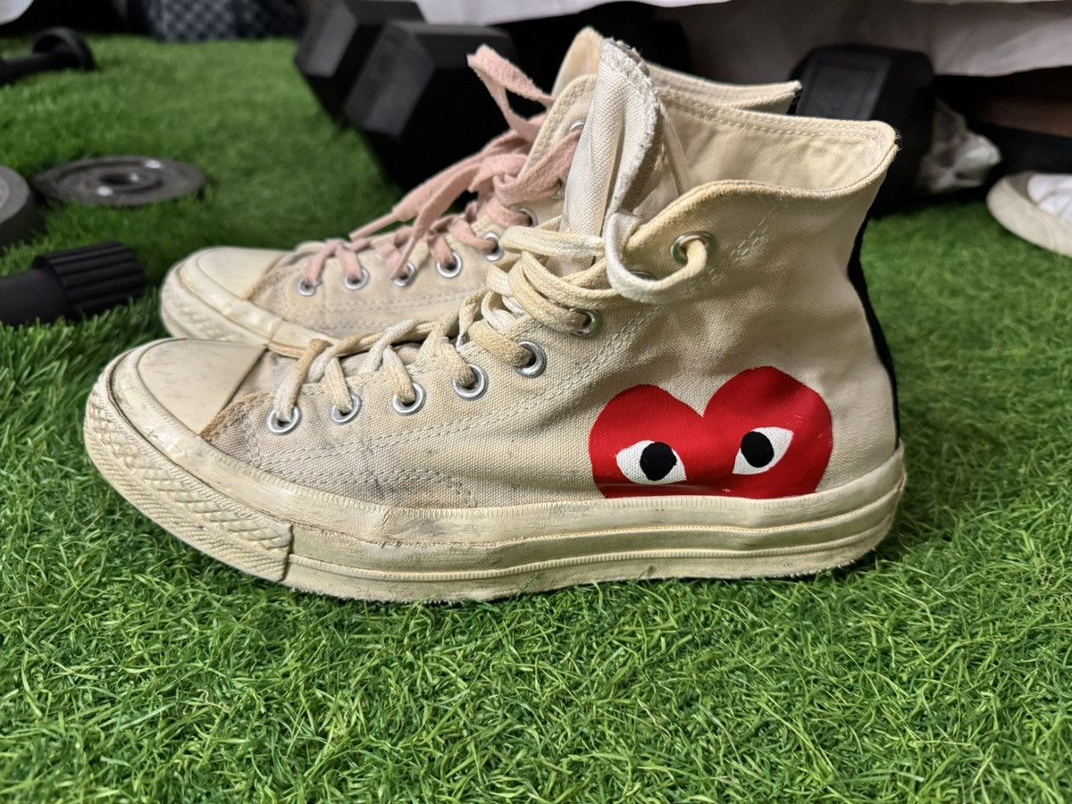 Comme des Garcons Comme des Garçons PLAY x Converse High Sneakers Size US 9 / EU 42 - 5 Thumbnail