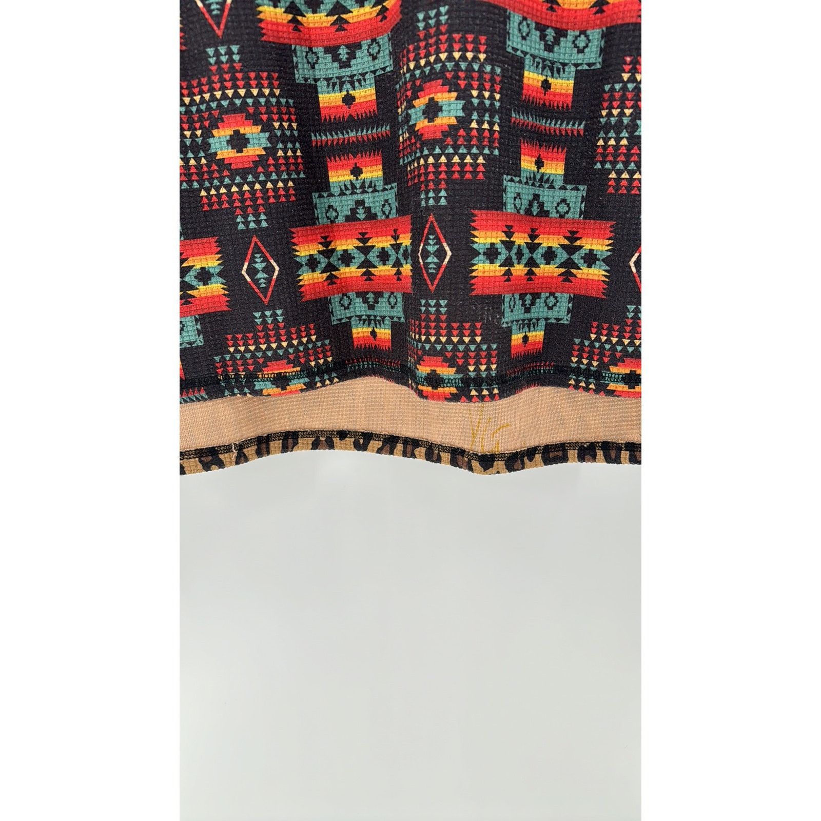 Other Fashion Express waffle knit hi lo leopard southwestern sz m Size M / US 6-8 / IT 42-44 - 4 Thumbnail