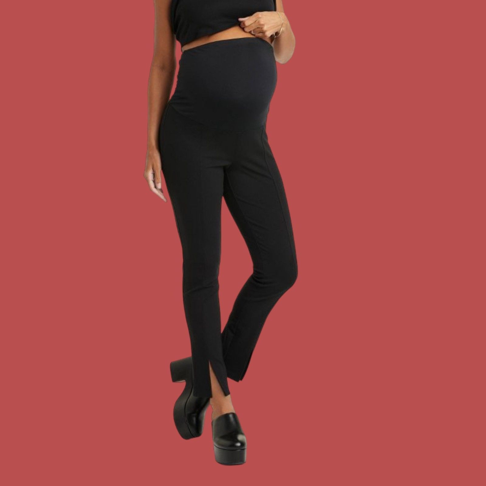 Other Isabel Maternity - Over Belly Split Front Ponte Maternity Pa Size 26" / US 2 / IT 38 - 1 Thumbnail