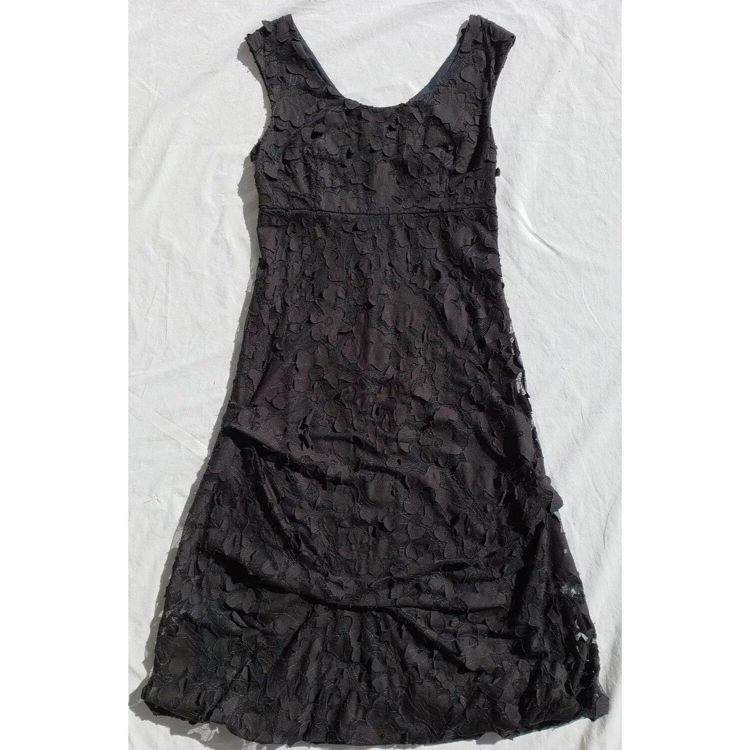 Designer Sleeveless Little Black Dress Paris France 38 US S Applique Size S / US 4 / IT 40 - 6 Thumbnail