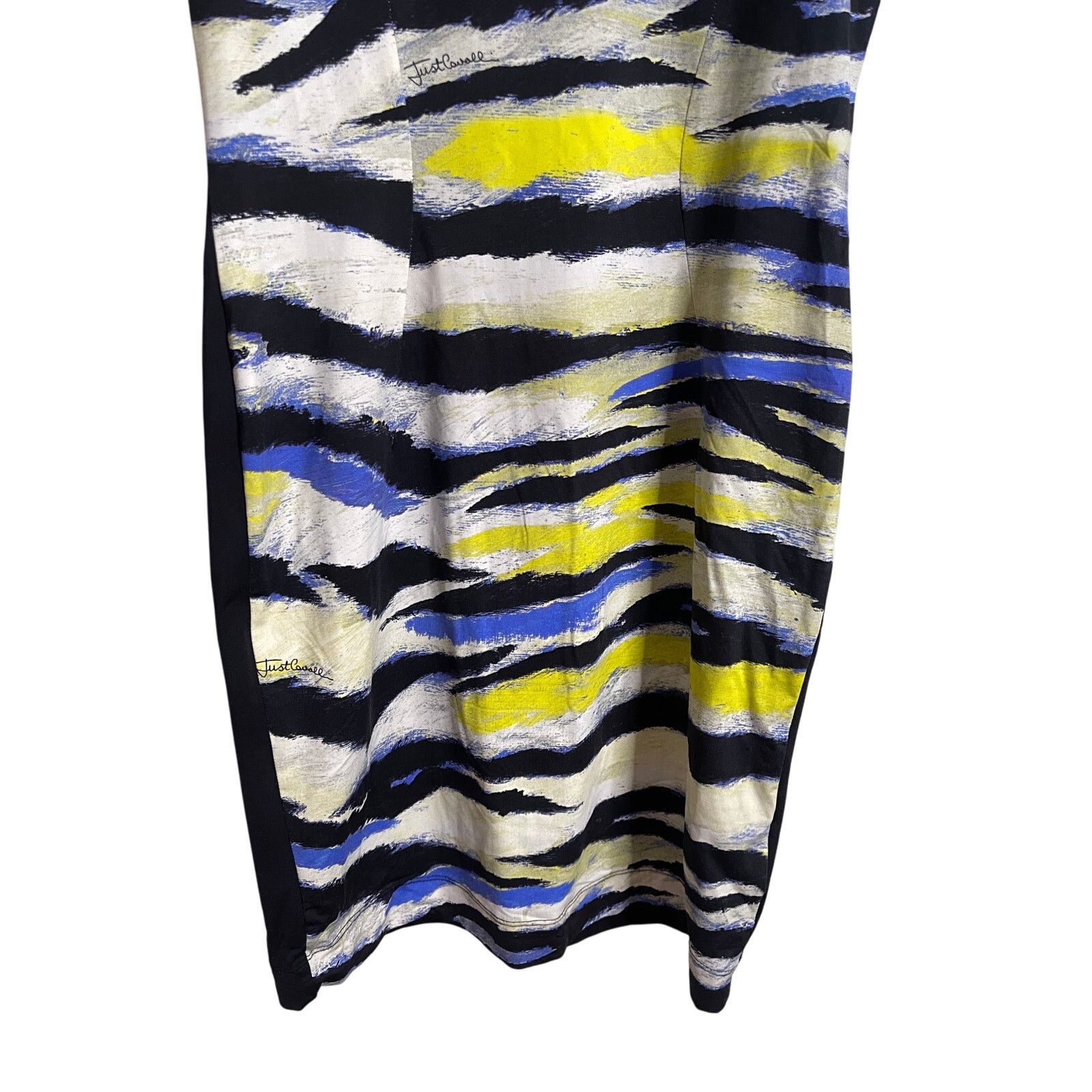 Just Cavalli Just Cavalli Abstract Print Bodycon Mini Dress Multi Color Size M / US 6-8 / IT 42-44 - 6 Thumbnail