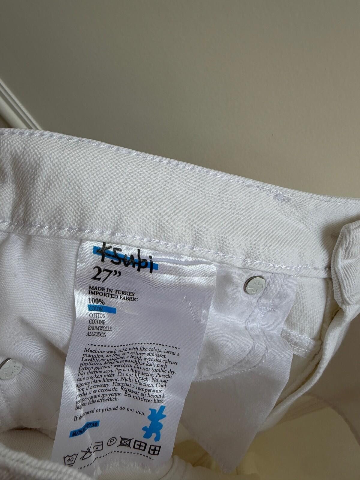 Ksubi new ksubi womens denim jeans new wave white blanc slim 27 9 Size 27" / US 4 / IT 40 - 8 Thumbnail