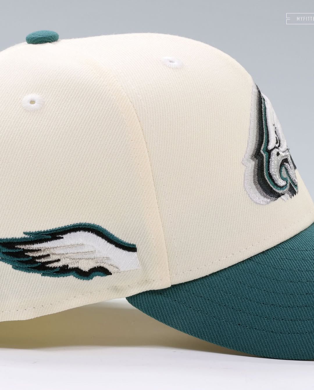 MyFitteds SIZE 8 PHILADELPHIA EAGLES CASCADING WING NEW ERA FITTED HAT Size ONE SIZE - 3 Thumbnail