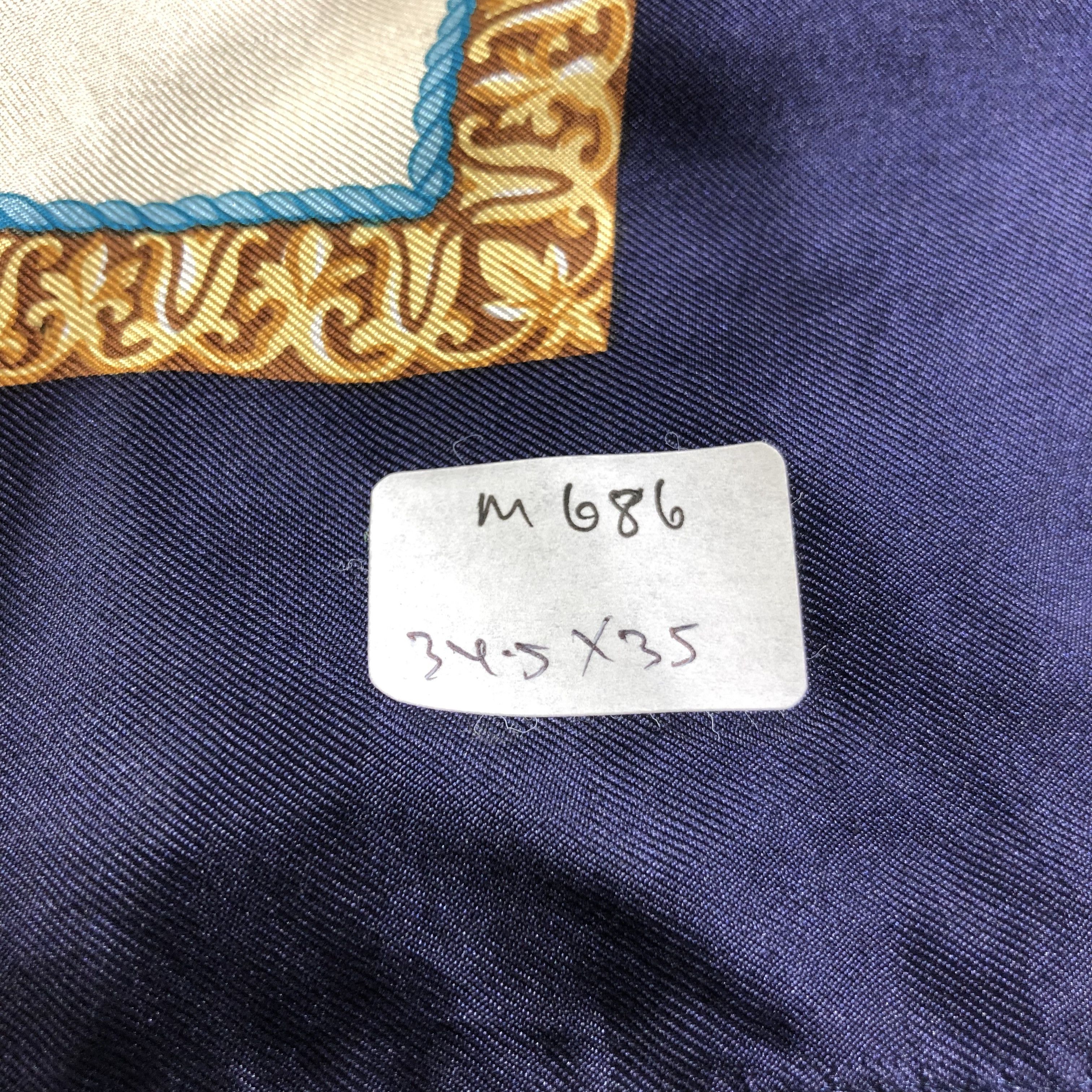 Japanese Brand Intermode Lion Luxury Silk Scarf M686 Size ONE SIZE - 12 Thumbnail