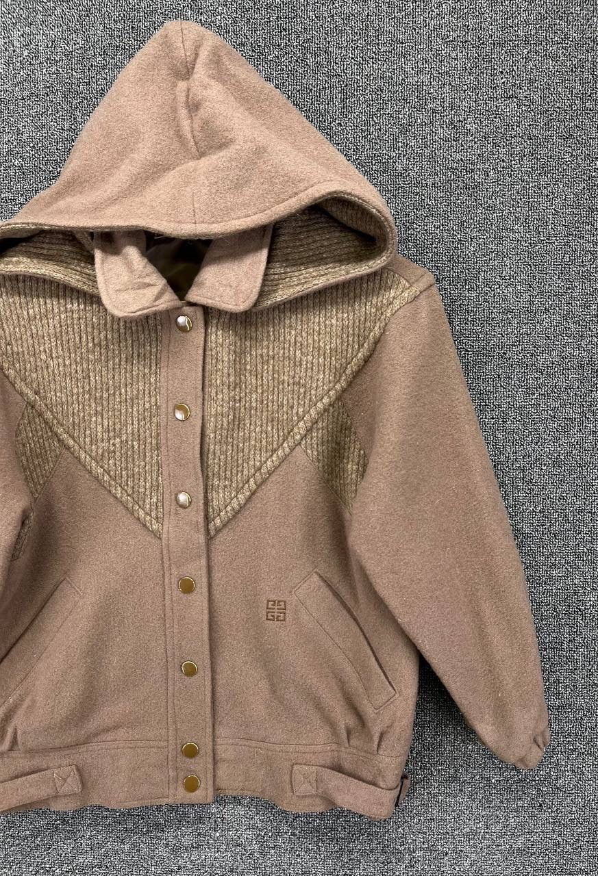 Givenchy Vintage Givenchy Enfants Hooded Wool Jacket Size US XS / EU 42 / 0 - 3 Thumbnail