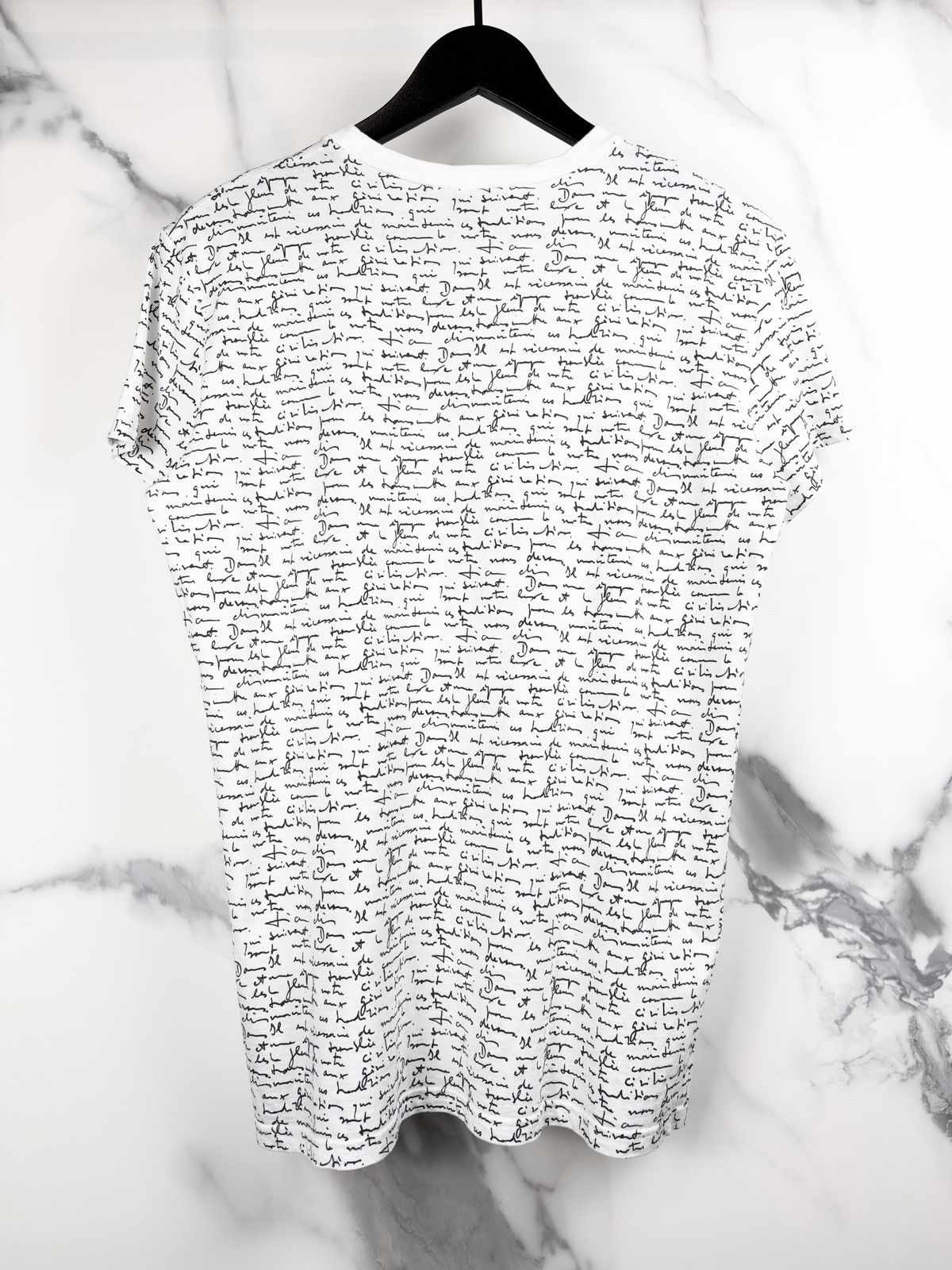 Dior SS15 Dior Homme Handwritten Script Tshirt KVA White Size US S / EU 44-46 / 1 - 2 Thumbnail