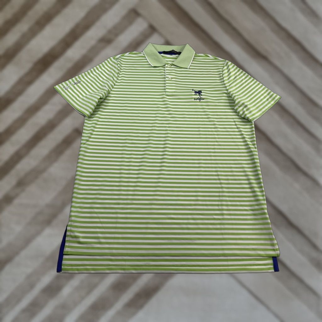 RLX Ralph Lauren Ralph Lauren RLX Polo Golf Shirt Striped Mens Medium Wildfire GC Phoenix Arizona Size US M / EU 48-50 / 2 - 1 Thumbnail