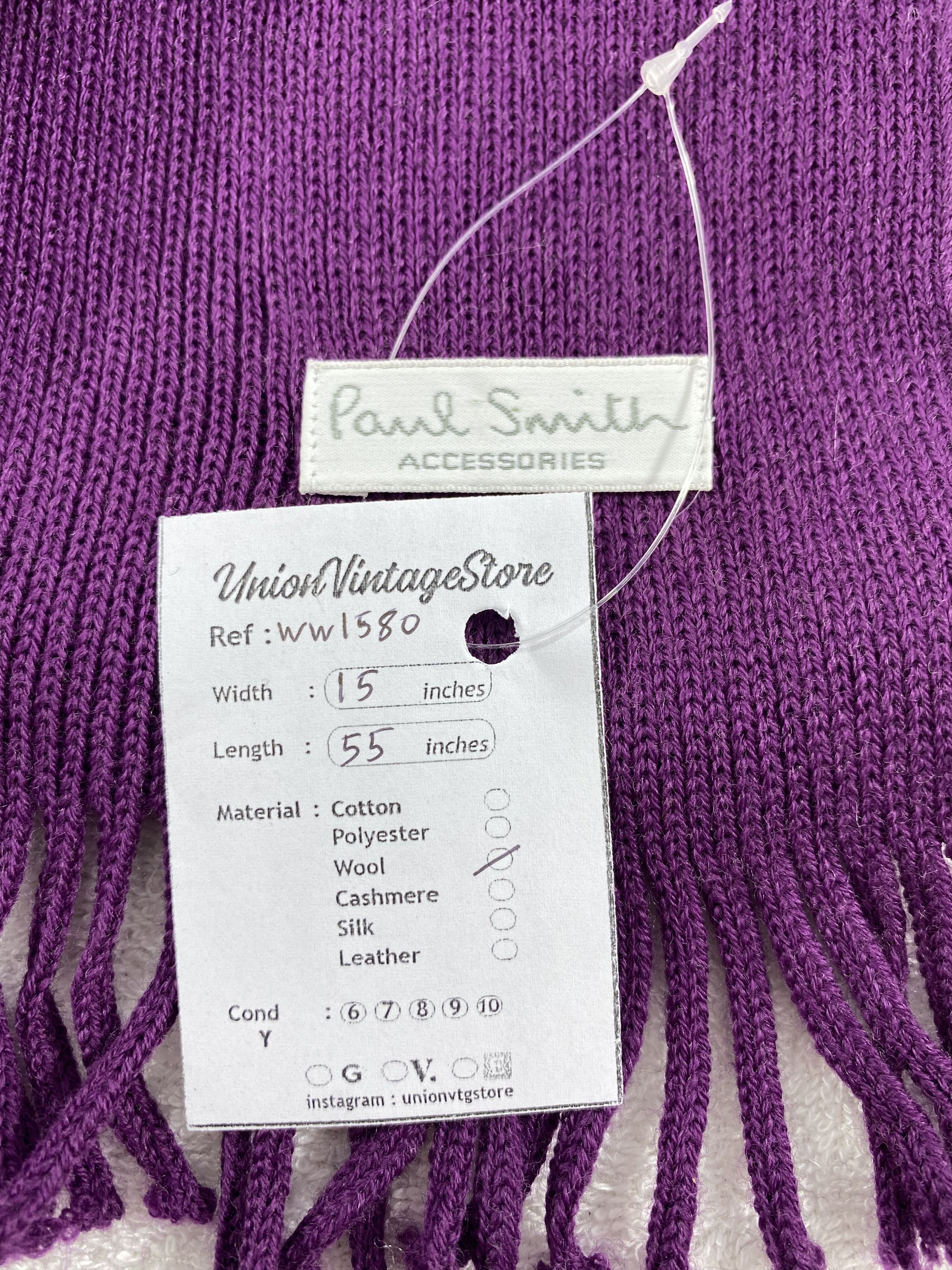 Paul Smith × Vintage Paul Smith Scarf / Muffler / Neckwear - WW1580 Size ONE SIZE - 5 Thumbnail