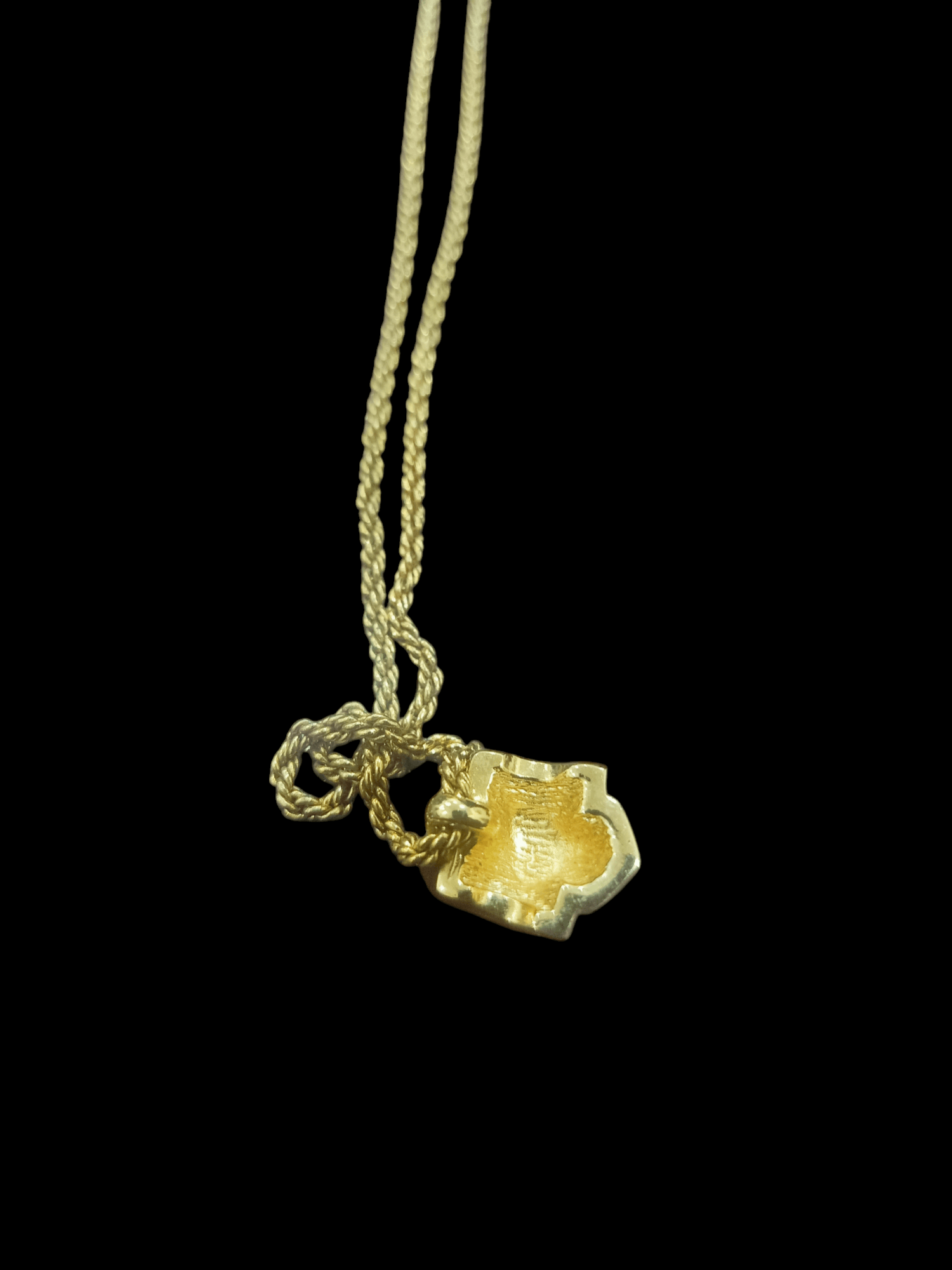 Dior Christian Dior Necklace Gold Clear Black Stone Size ONE SIZE - 7 Thumbnail