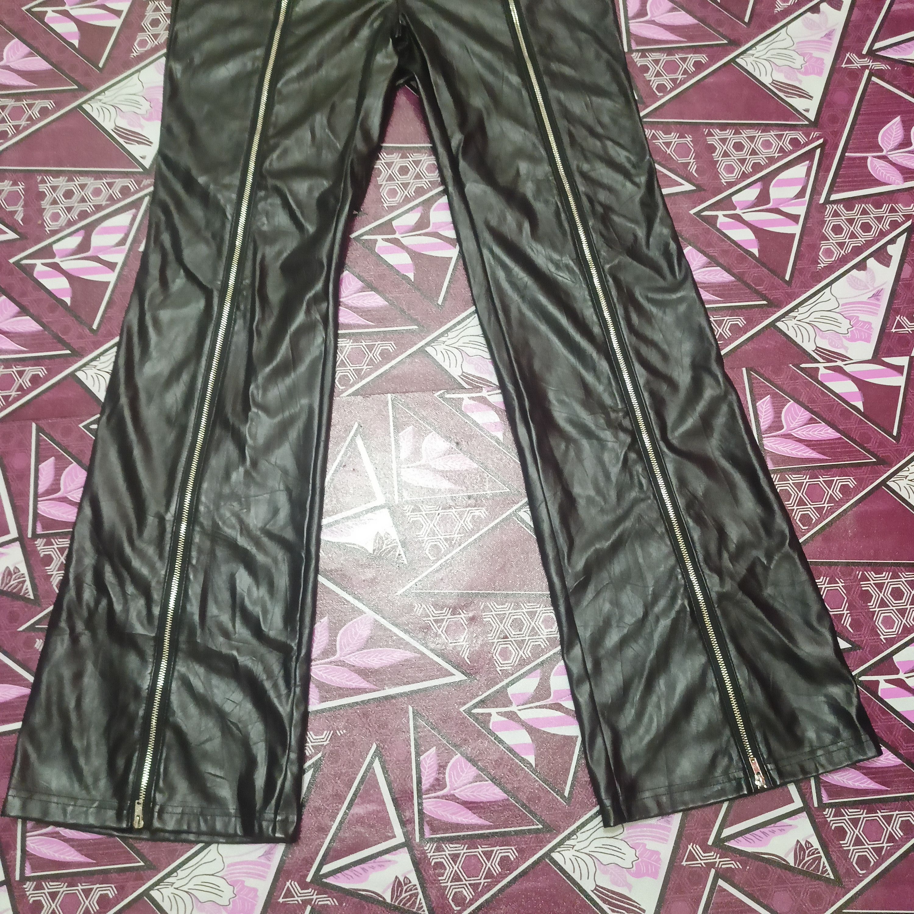 Japanese Brand × Shein Rare PVC Leather Pants Zipper Size US 28 / EU 44 - 3 Thumbnail